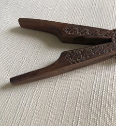 Vintage Hand Carved Indian Wood Nutcracker