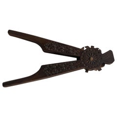 Vintage Hand Carved Indian Wood Nutcracker