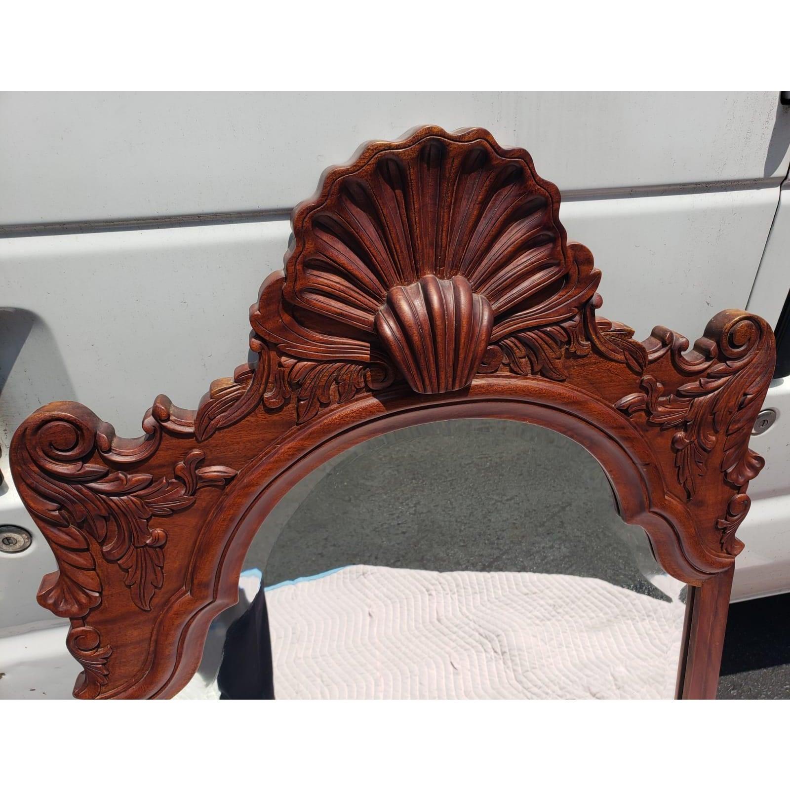 vintage mahogany mirror