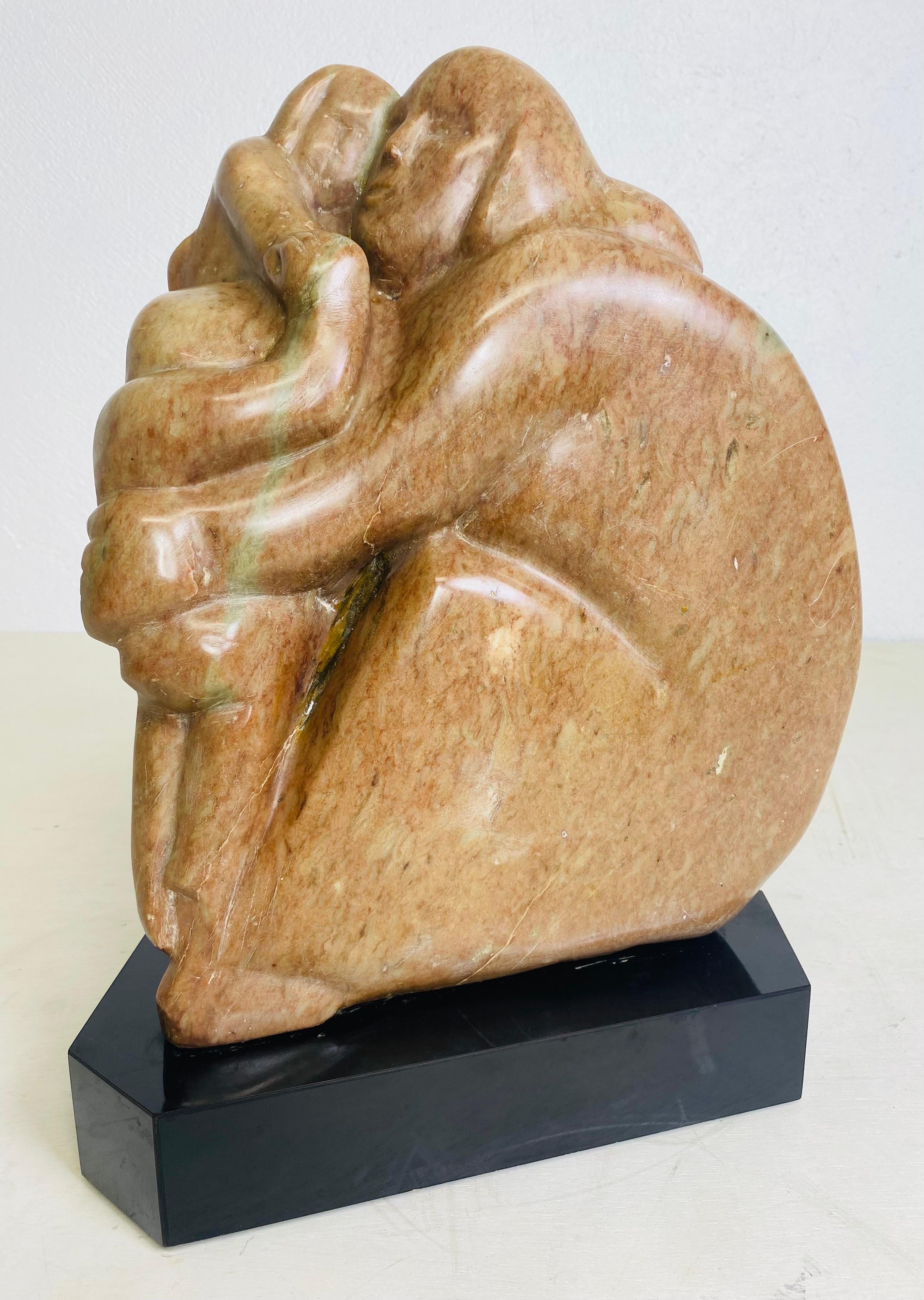 Other Vintage Hand carved marble figurative sculpture Irene koldorf For Sale