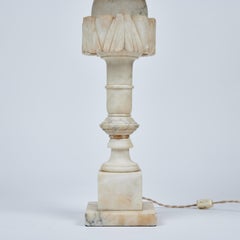 Vintage Hand Carved Marble Table Lamp