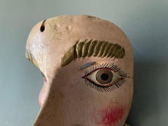 Vintage Hand Carved Marionette Style Mask
