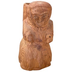 Scultura vintage intagliata a mano