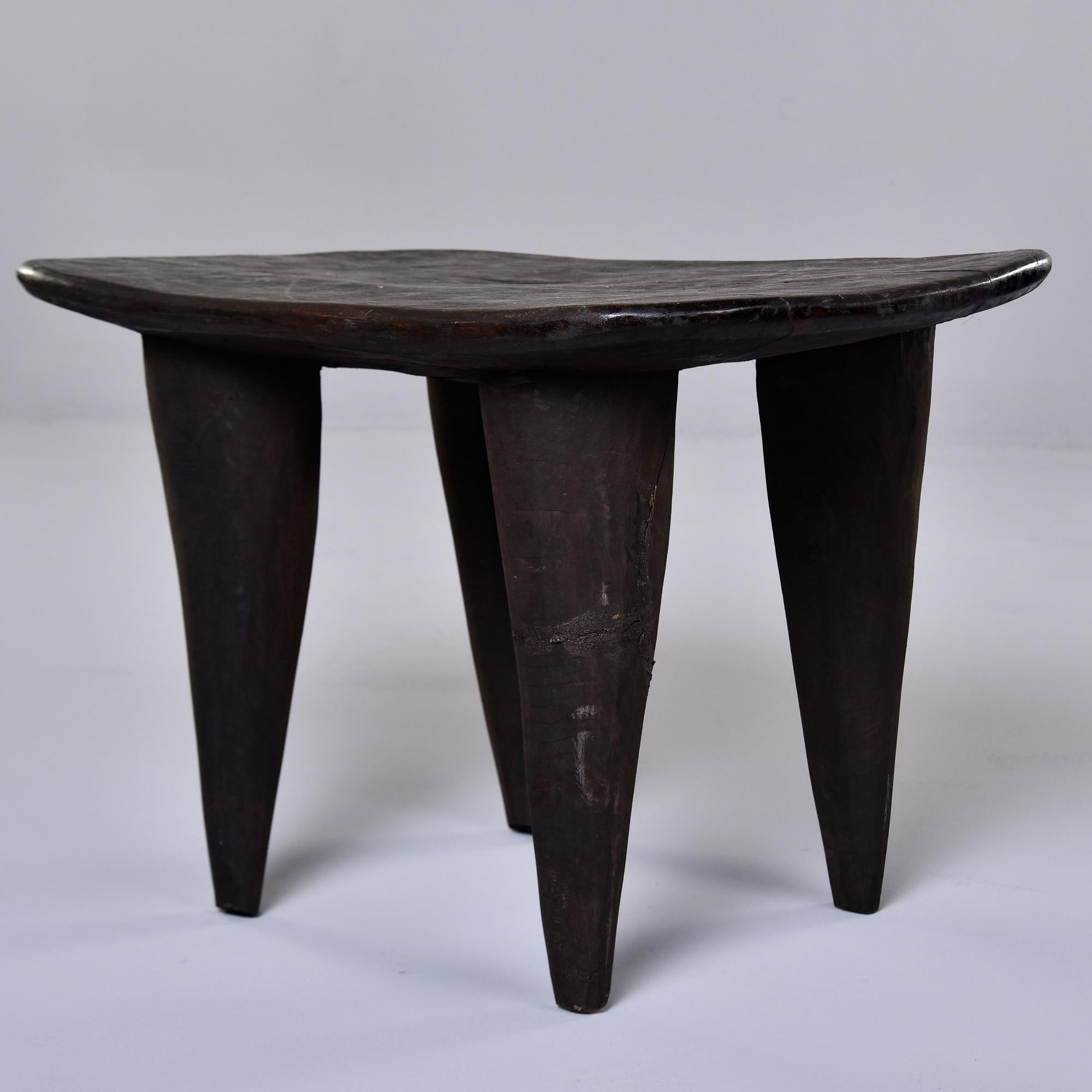 Vintage Hand Carved Senufo Stool or Side Table In Good Condition In Troy, MI