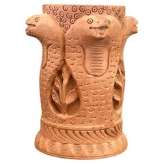 Vintage Hand carved Table/Desk Organizer. India Import.