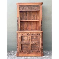 Vintage Hand Carved Teak Cabinet