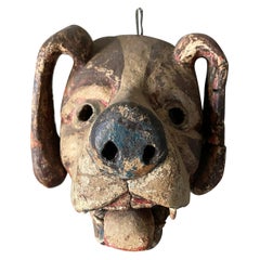 Vintage Hand Carved Tribal Animal Mask