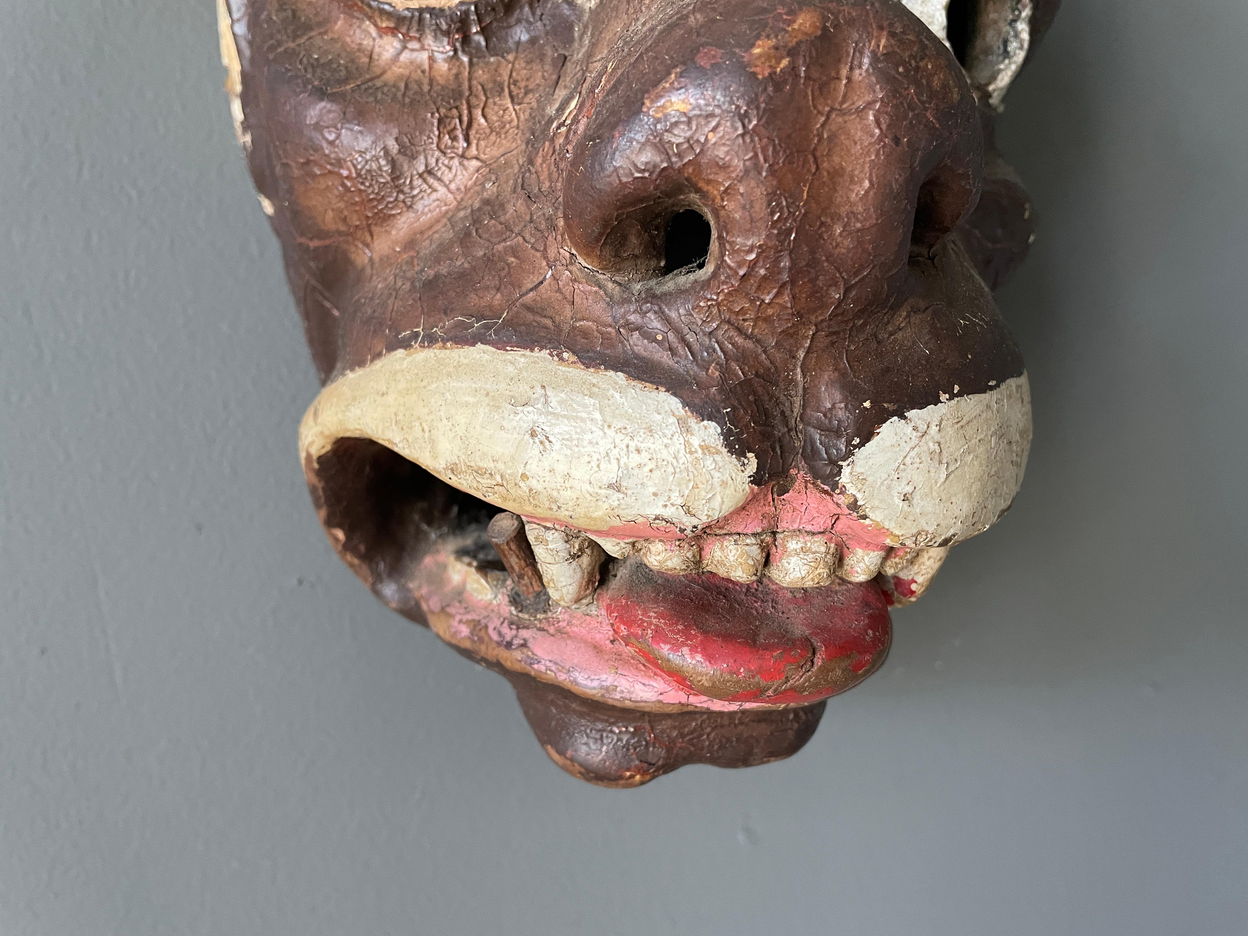 Hand-Carved Vintage Hand Carved Tribal Mask