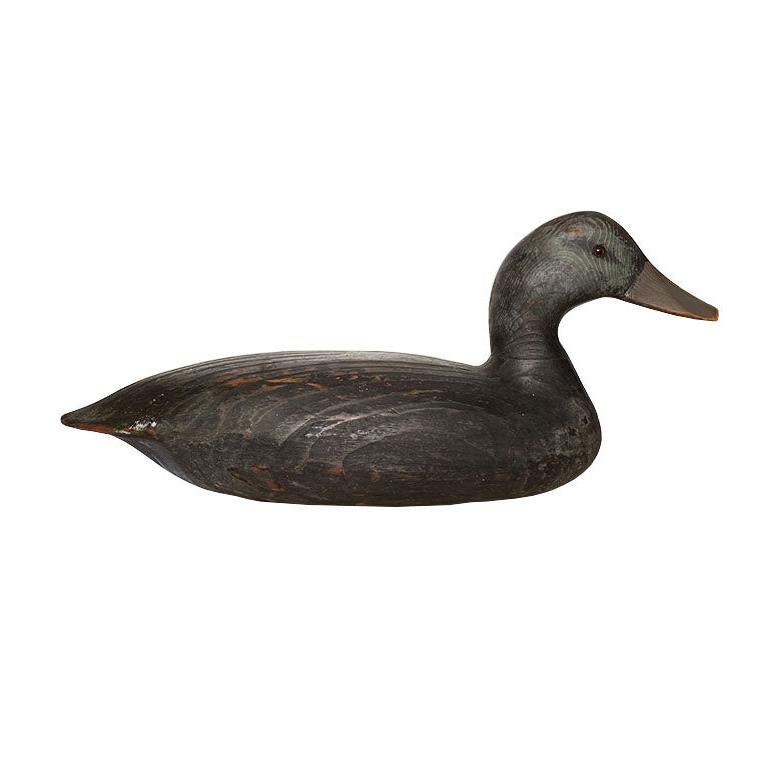 Vintage Hand Carved Wood Duck Decoy, Dempsey Tuckerton, NJ at 1stDibs