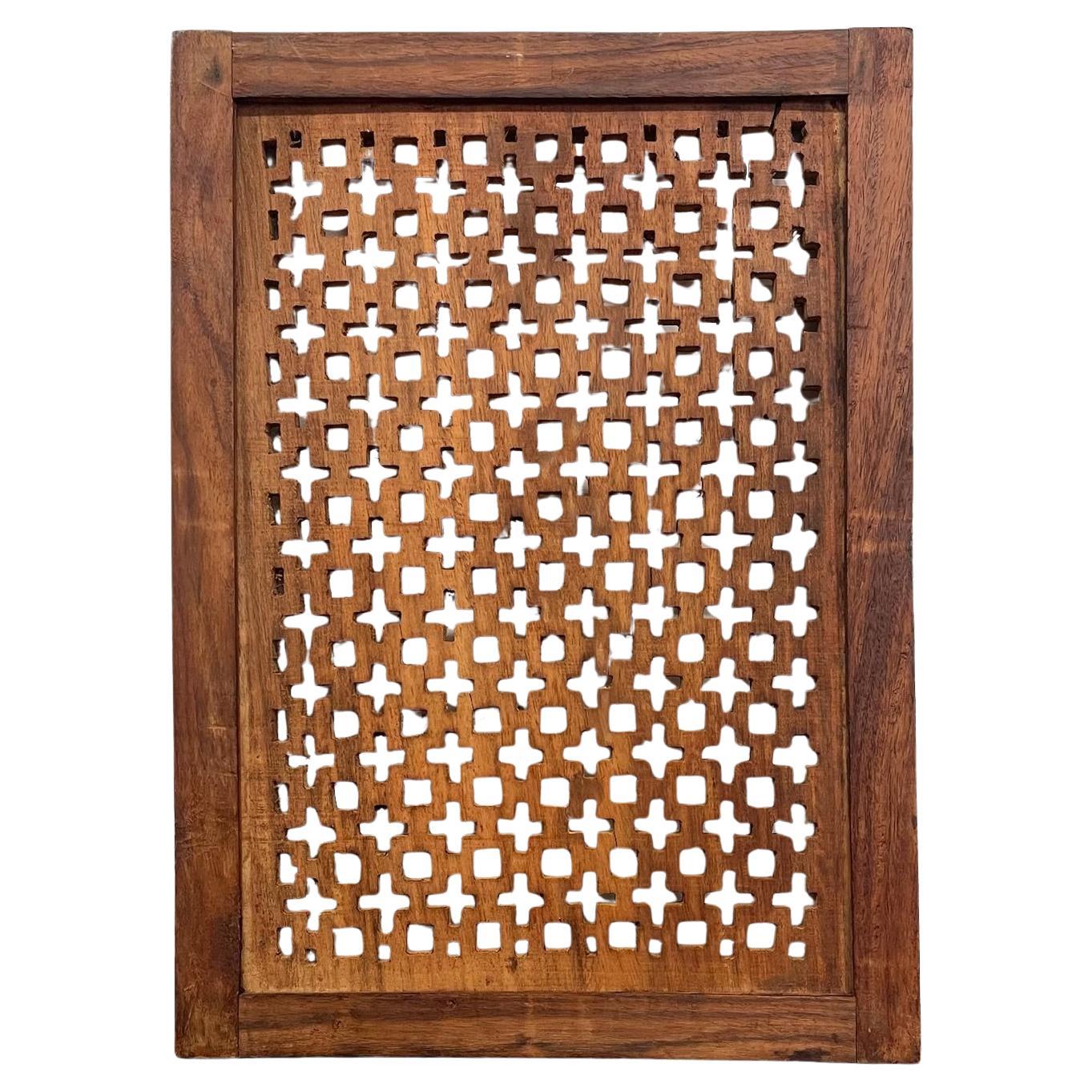 Vintage Hand-Carved hölzerne Gitter Panel Wand Kunst dekorative architektonische Panel