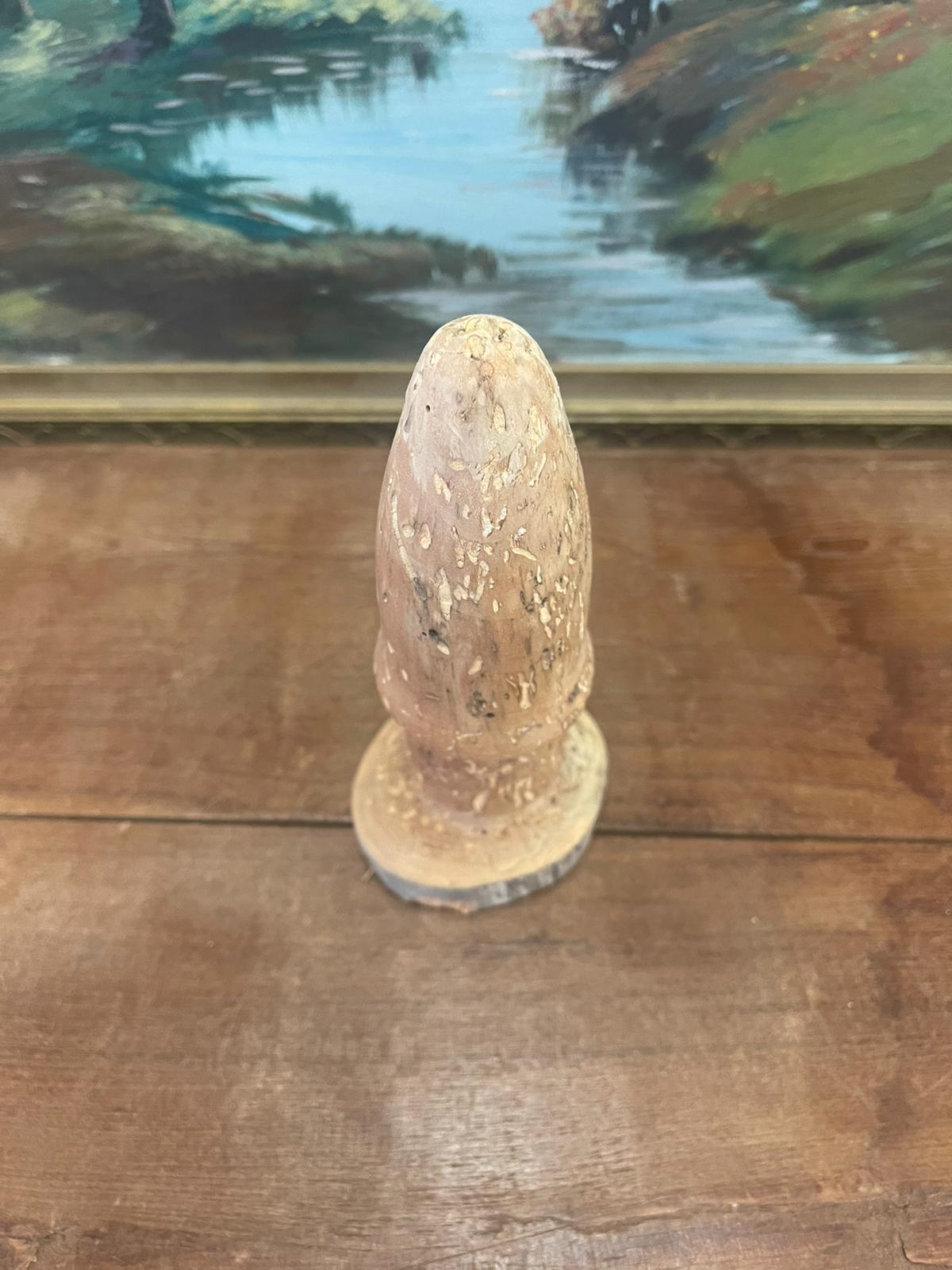 Mid-Century moderno Fungo vintage in legno intagliato a mano in vendita