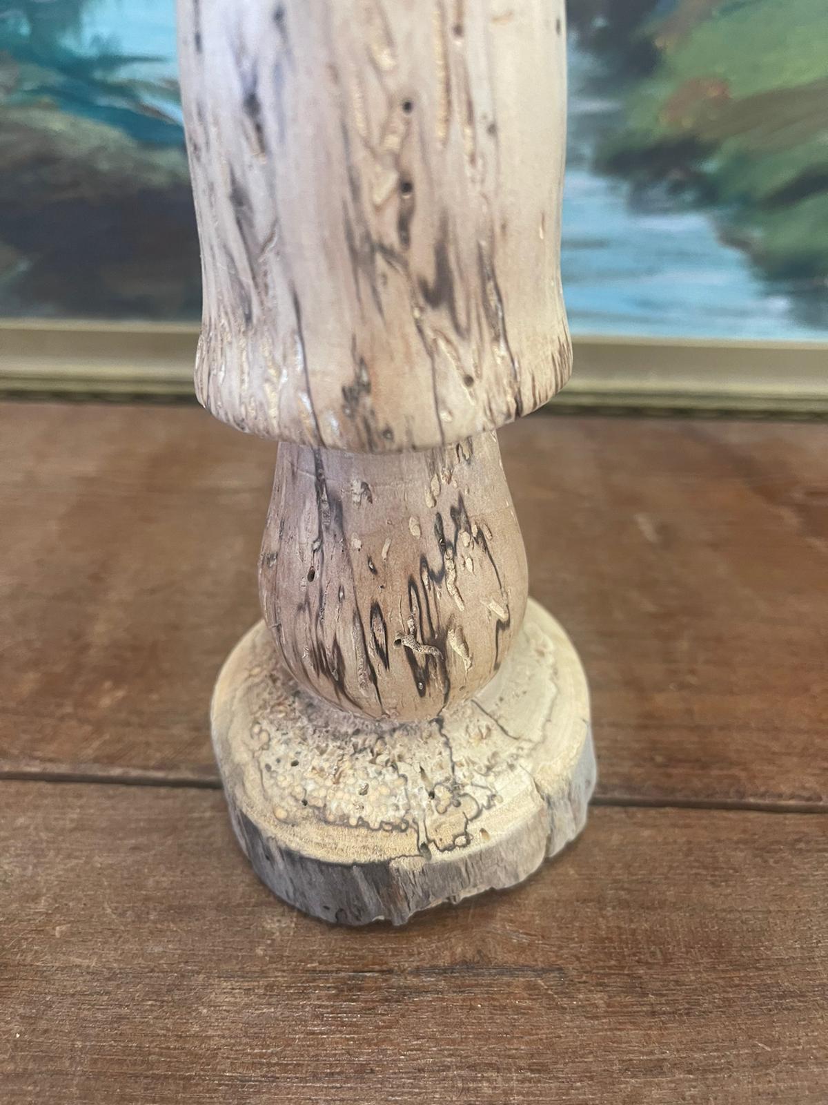 Legno Fungo vintage in legno intagliato a mano in vendita