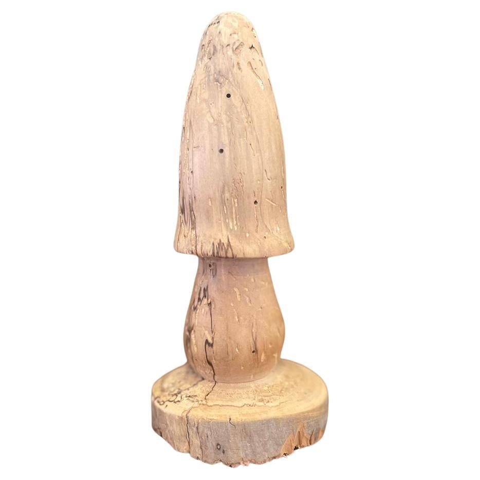 Vintage Hand carved Wooden Mushroom