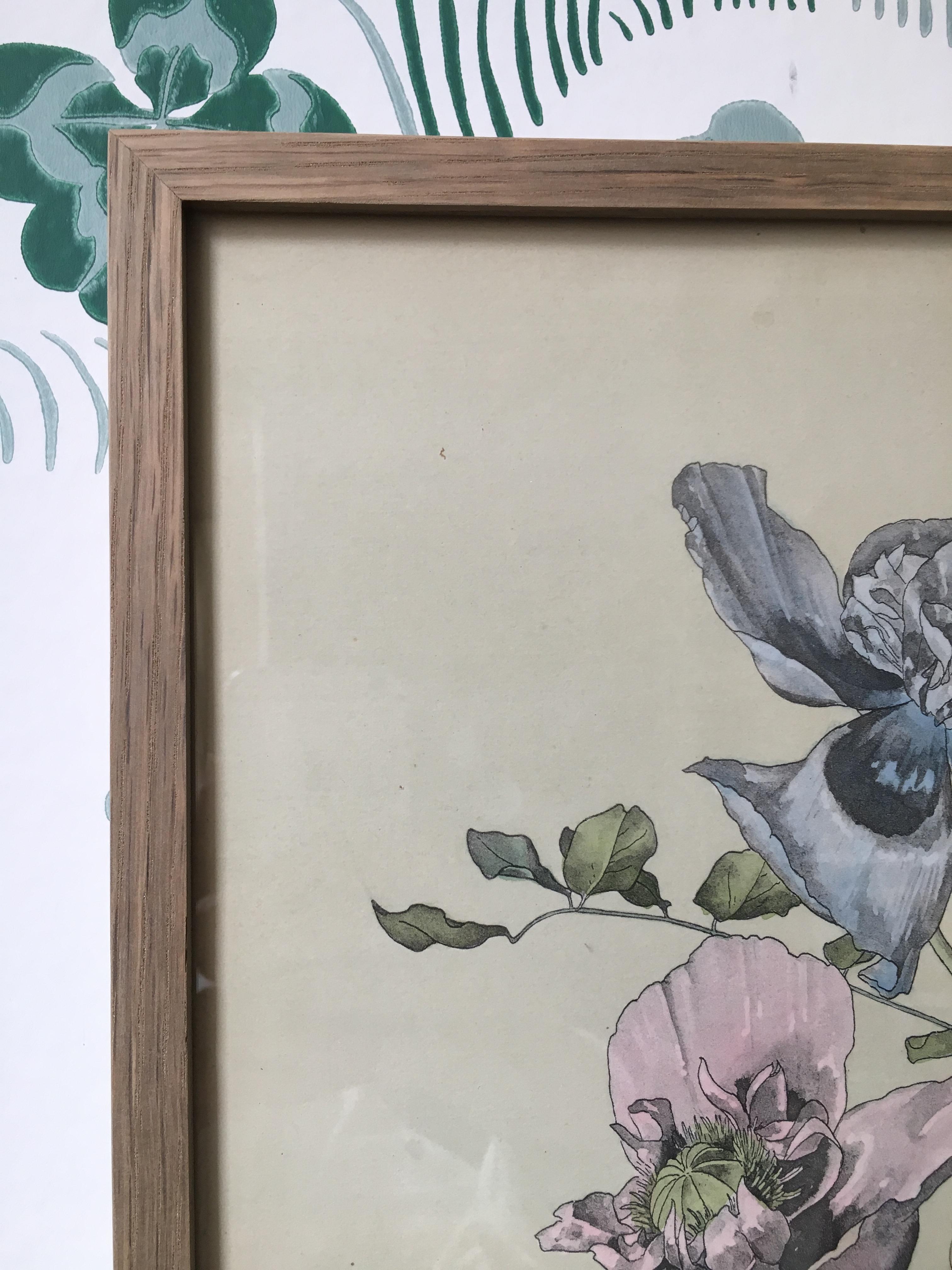 Vintage Hand-Colored Botanical Print, Italy '19th Century' In Good Condition In Copenhagen K, DK
