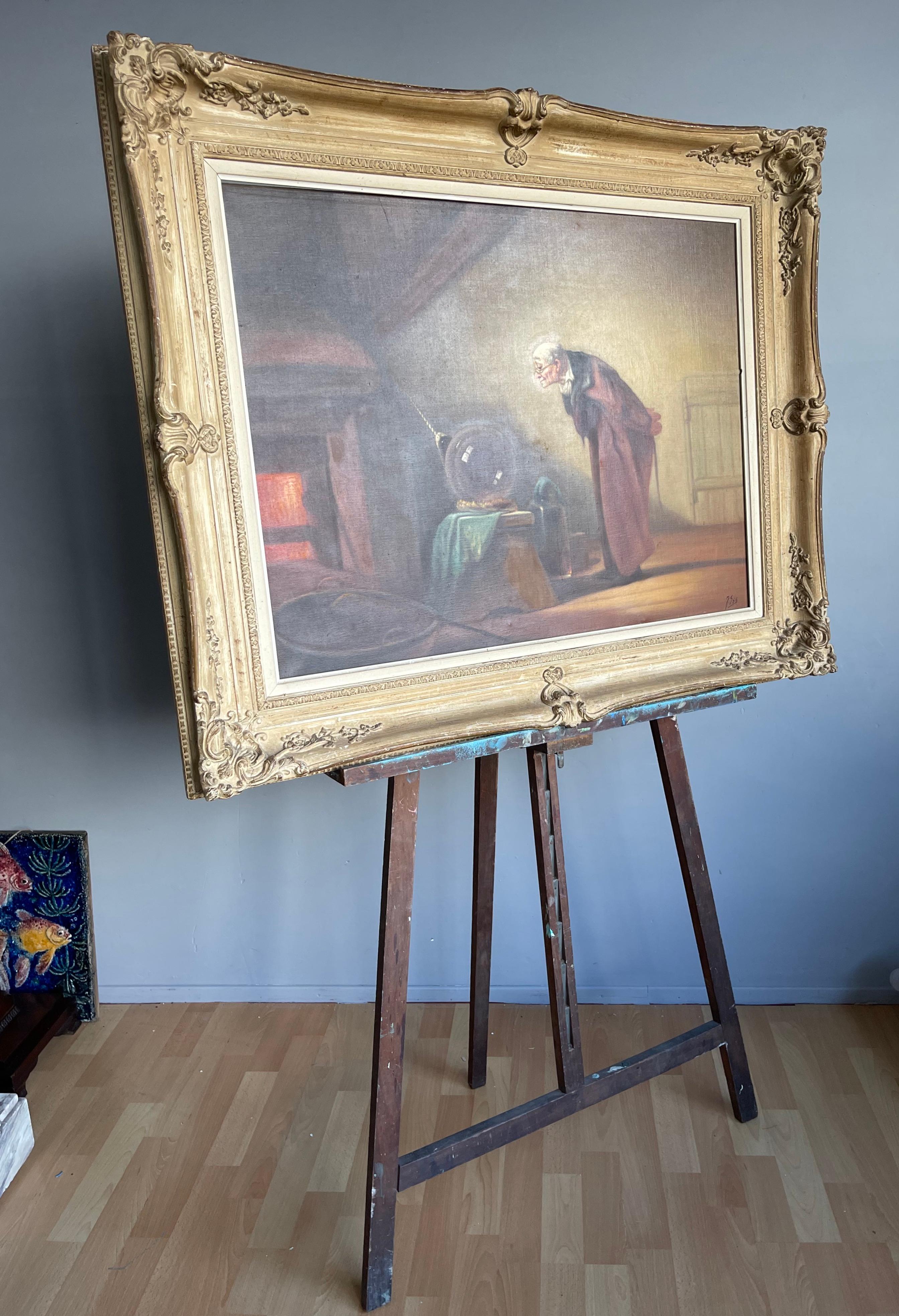 Excellent condition and ready to use easel for painting or displaying. 

This beautiful used easel is another one of our recent rare finds and it most certainly is a joy to own and look at. Thanks to the solid beechwood and the three legged base