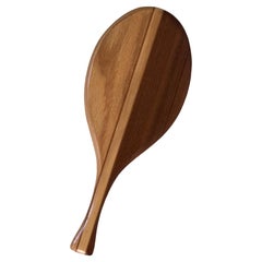 Vintage Hand-Crafted Mixed Woods Hand Mirror