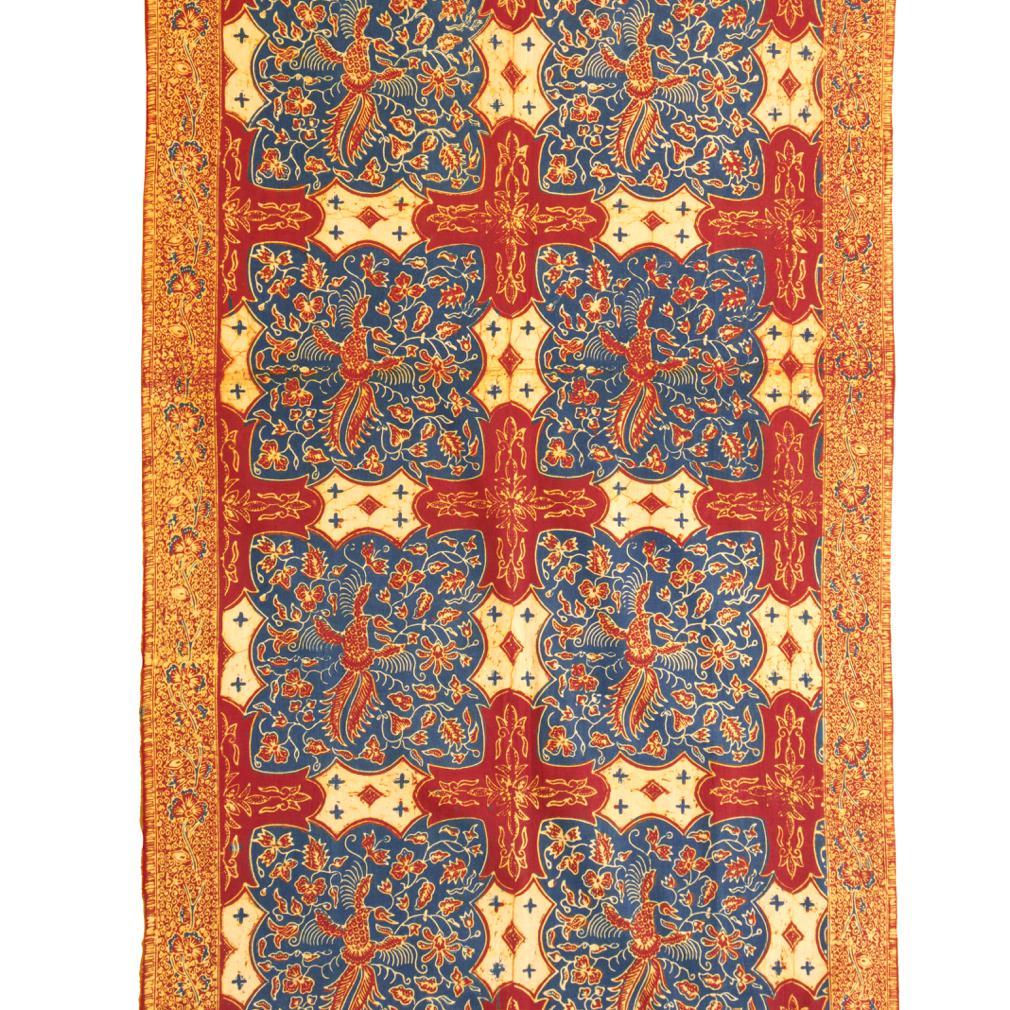 Handgefärbter Batik-Slendang aus Baumwolle (Selendang), Java (Indonesisch) im Angebot
