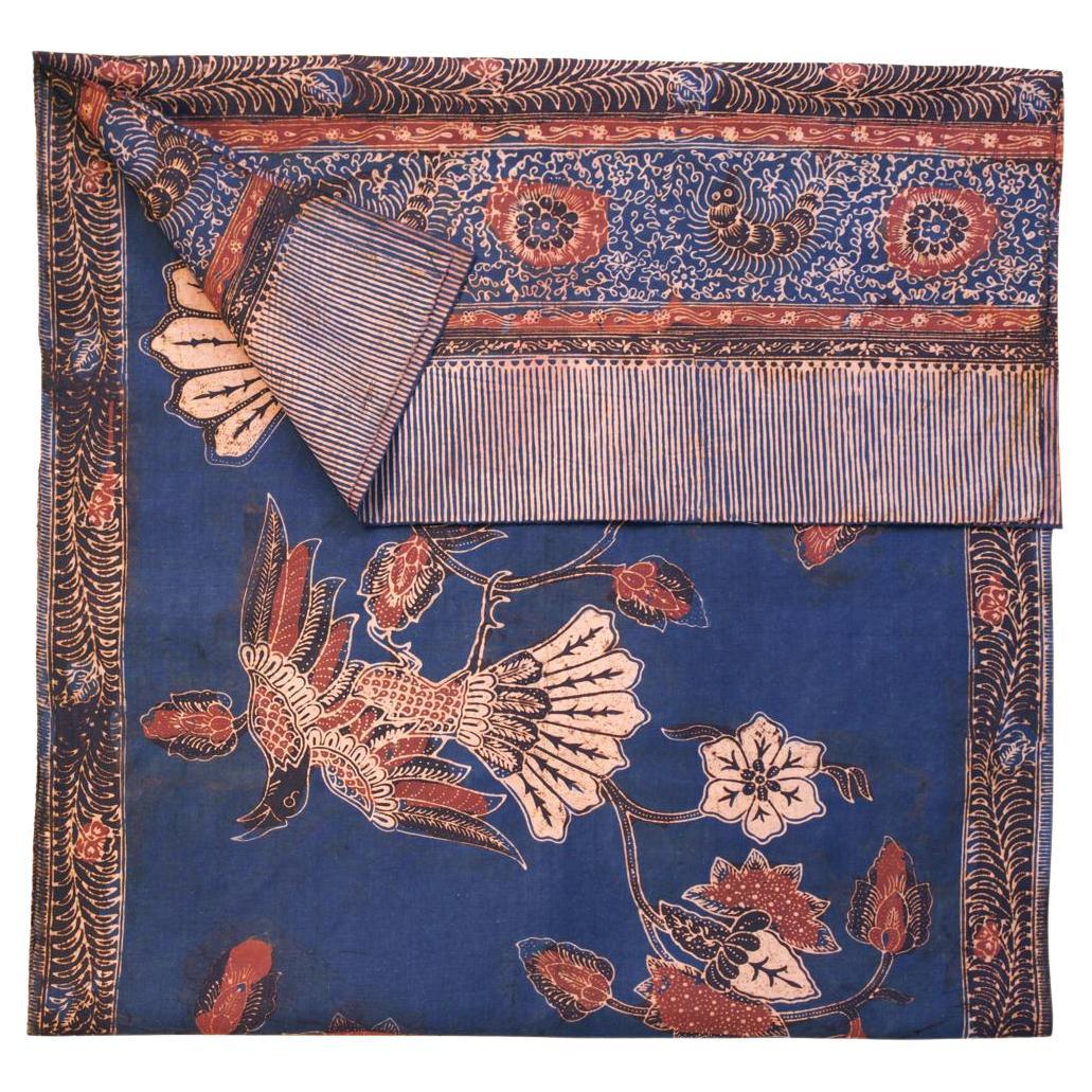 Vintage Hand Dyed Cotton Batik Slendang (Selendang), Java