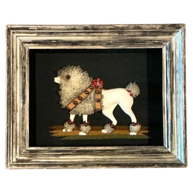 Vintage Hand Embroidered Poodle