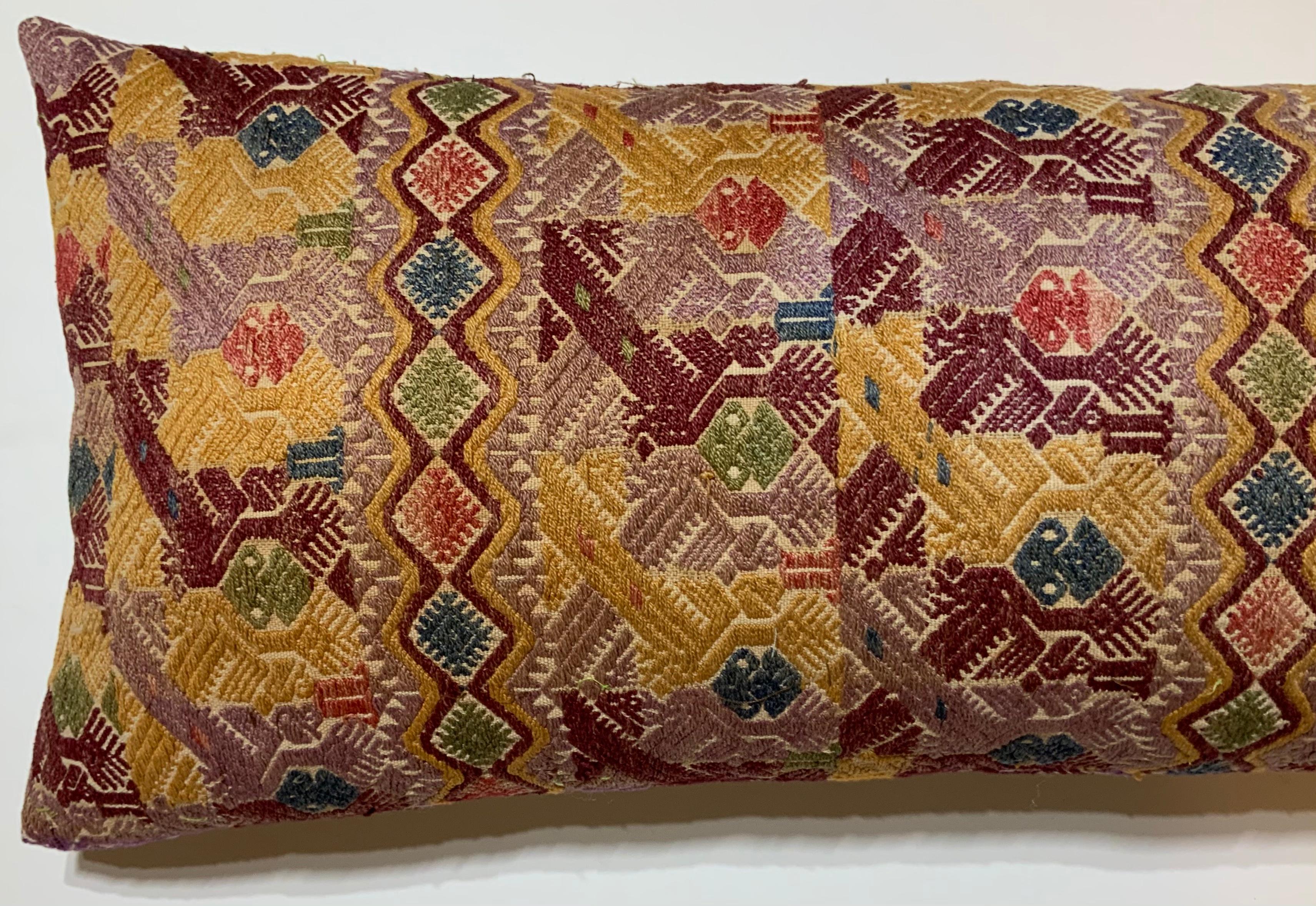 Uzbek Vintage Hand Embroidered Suzani Pillow