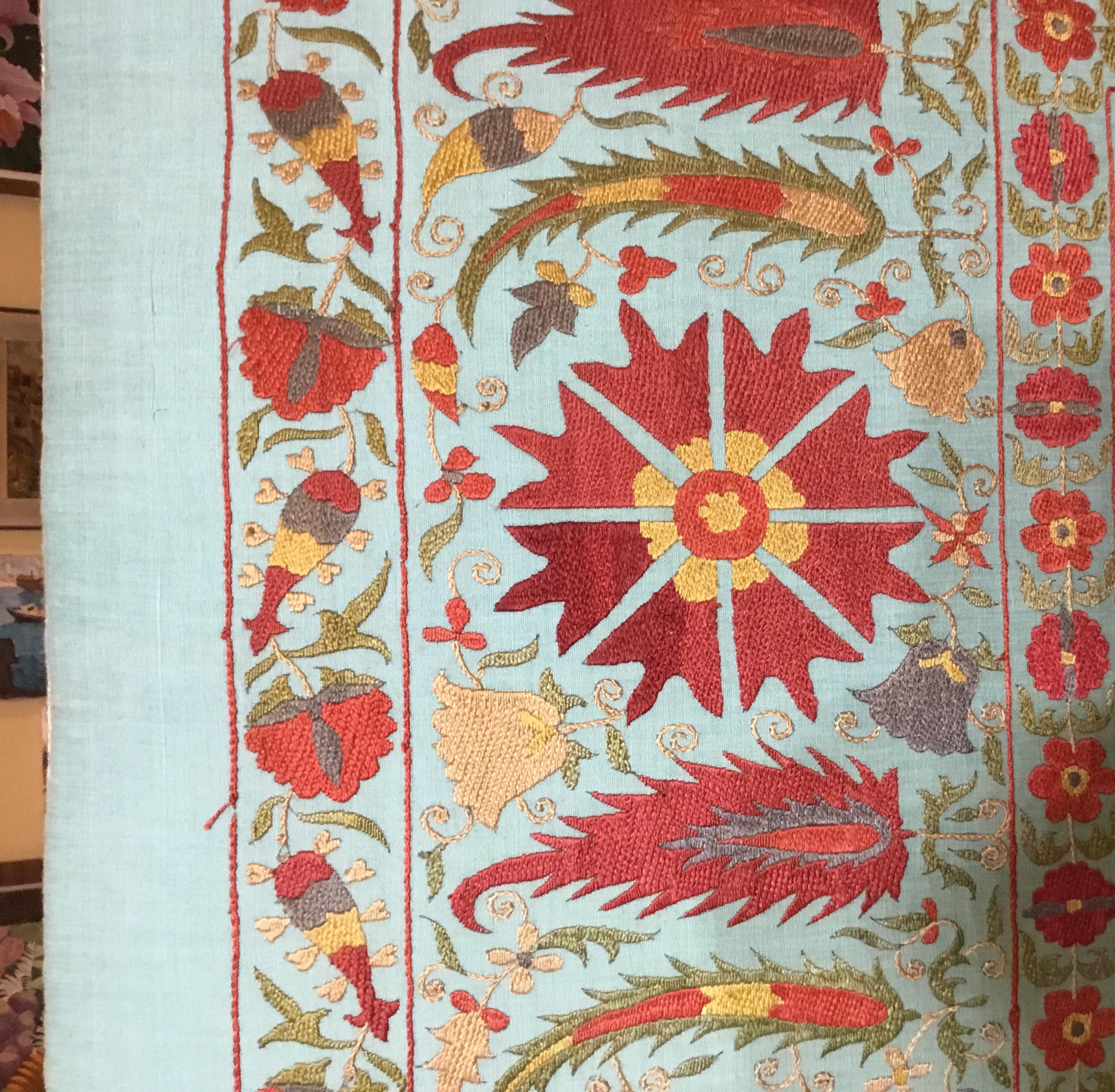 Vintage Hand Embroidery Suzani Screen 12