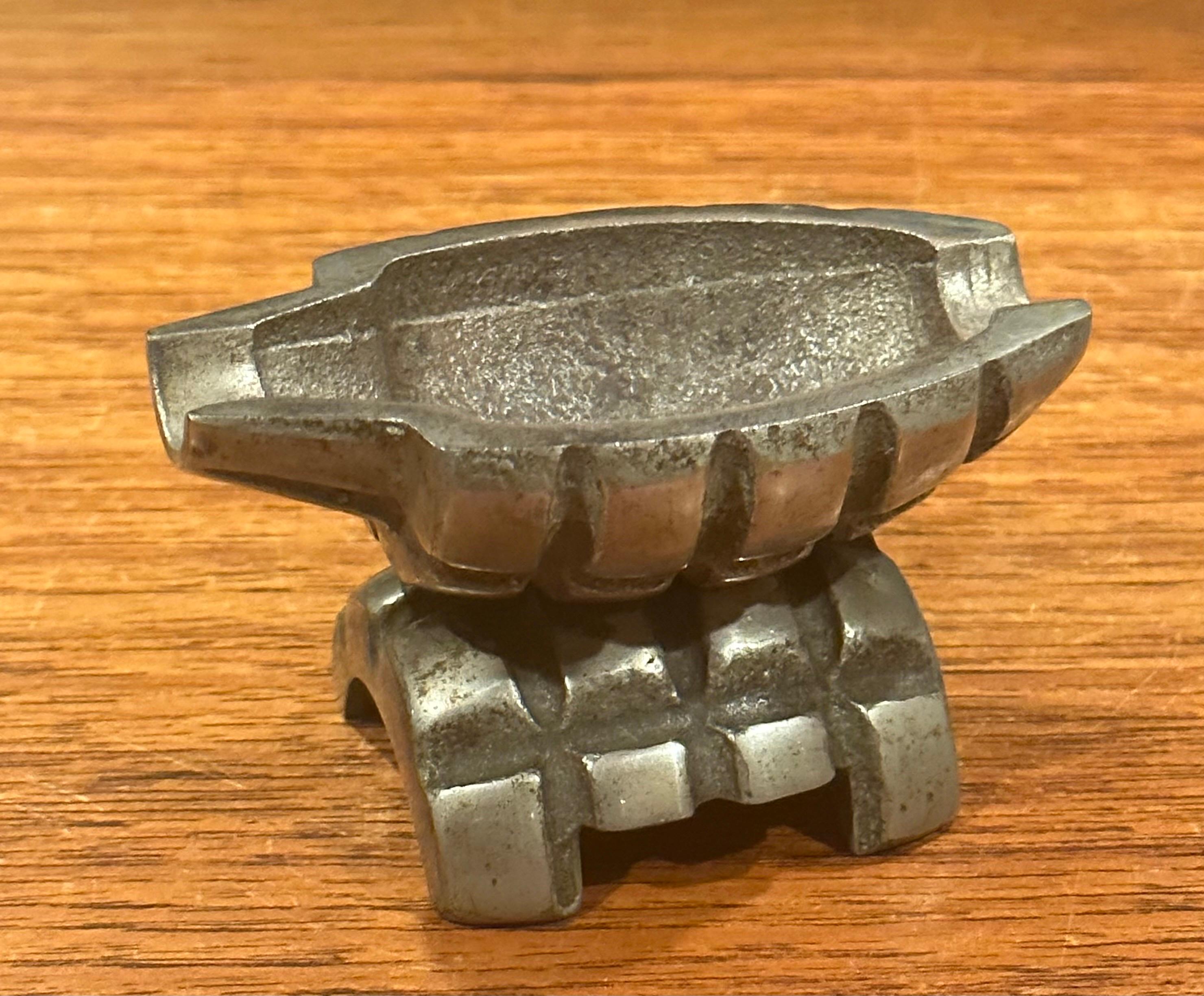 Vintage Hand Grenade Shell Ashtray / Catch All In Good Condition For Sale In San Diego, CA