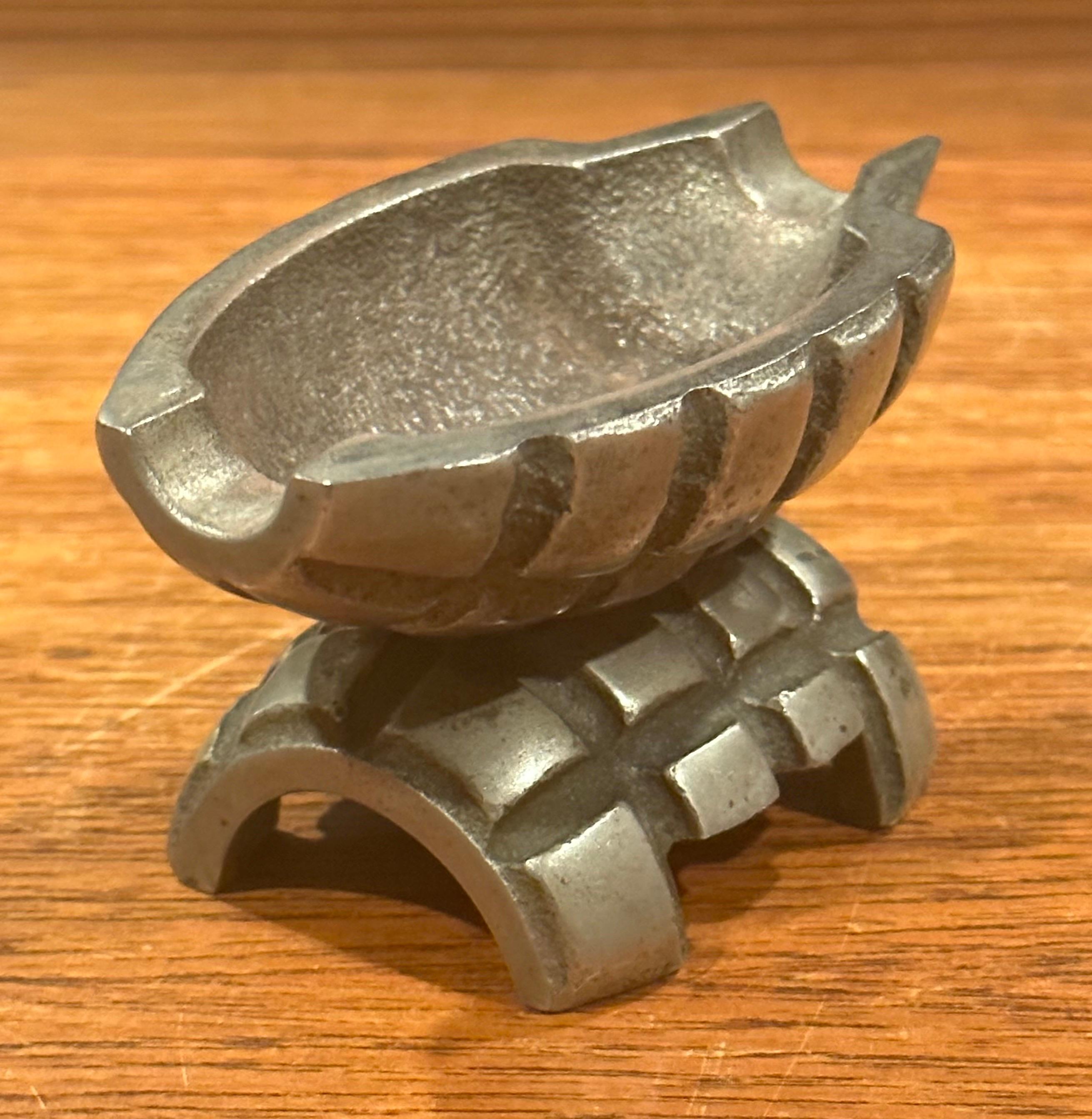 Metal Vintage Hand Grenade Shell Ashtray / Catch All For Sale
