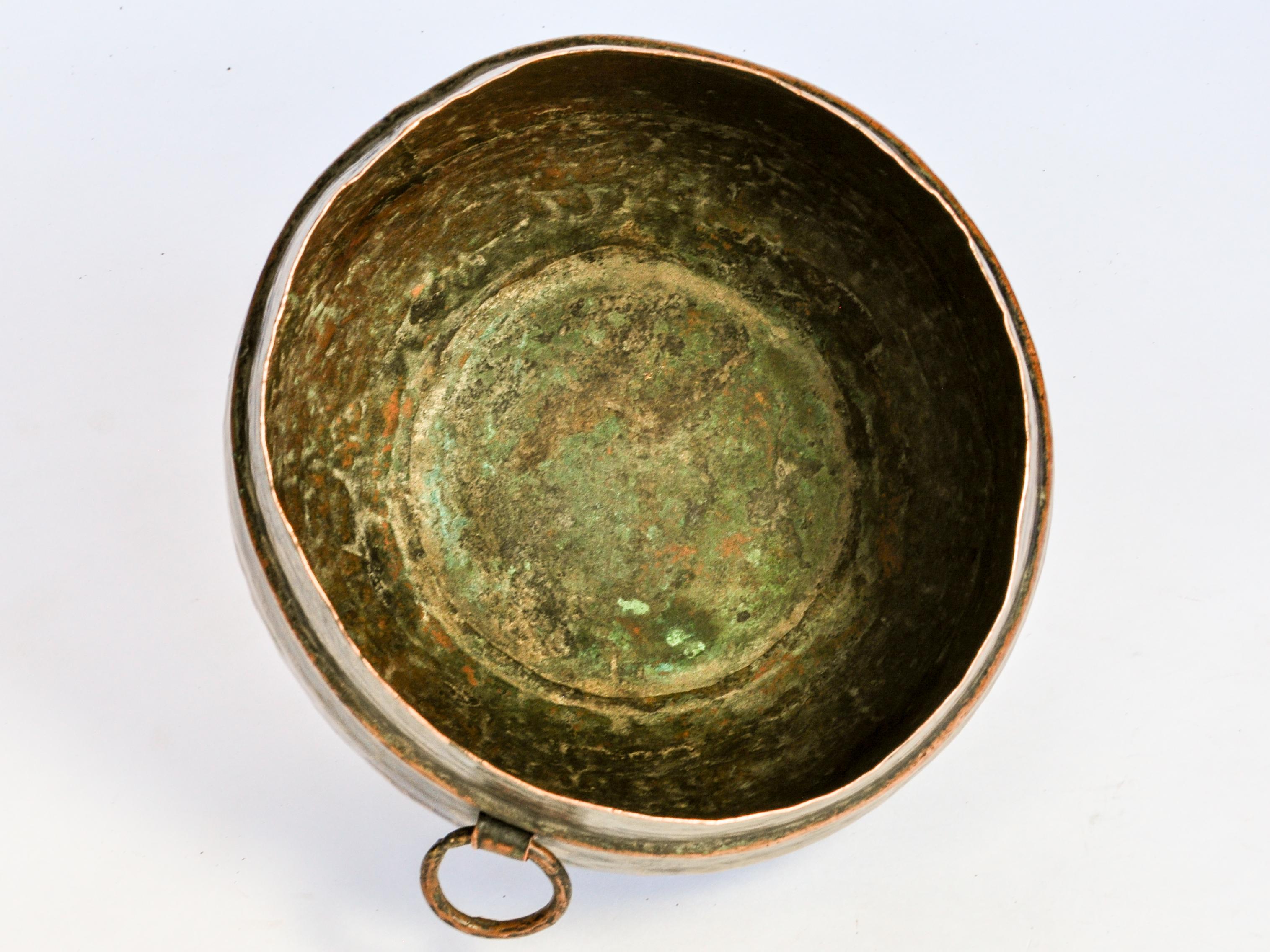 Vintage Hand Hammered Copper Measuring Pot from Nepal, Early to Mid-20th Century 5