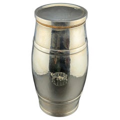 Vintage Hand Hammered Sterling Silver Cocktail Shaker, Early 20th Century