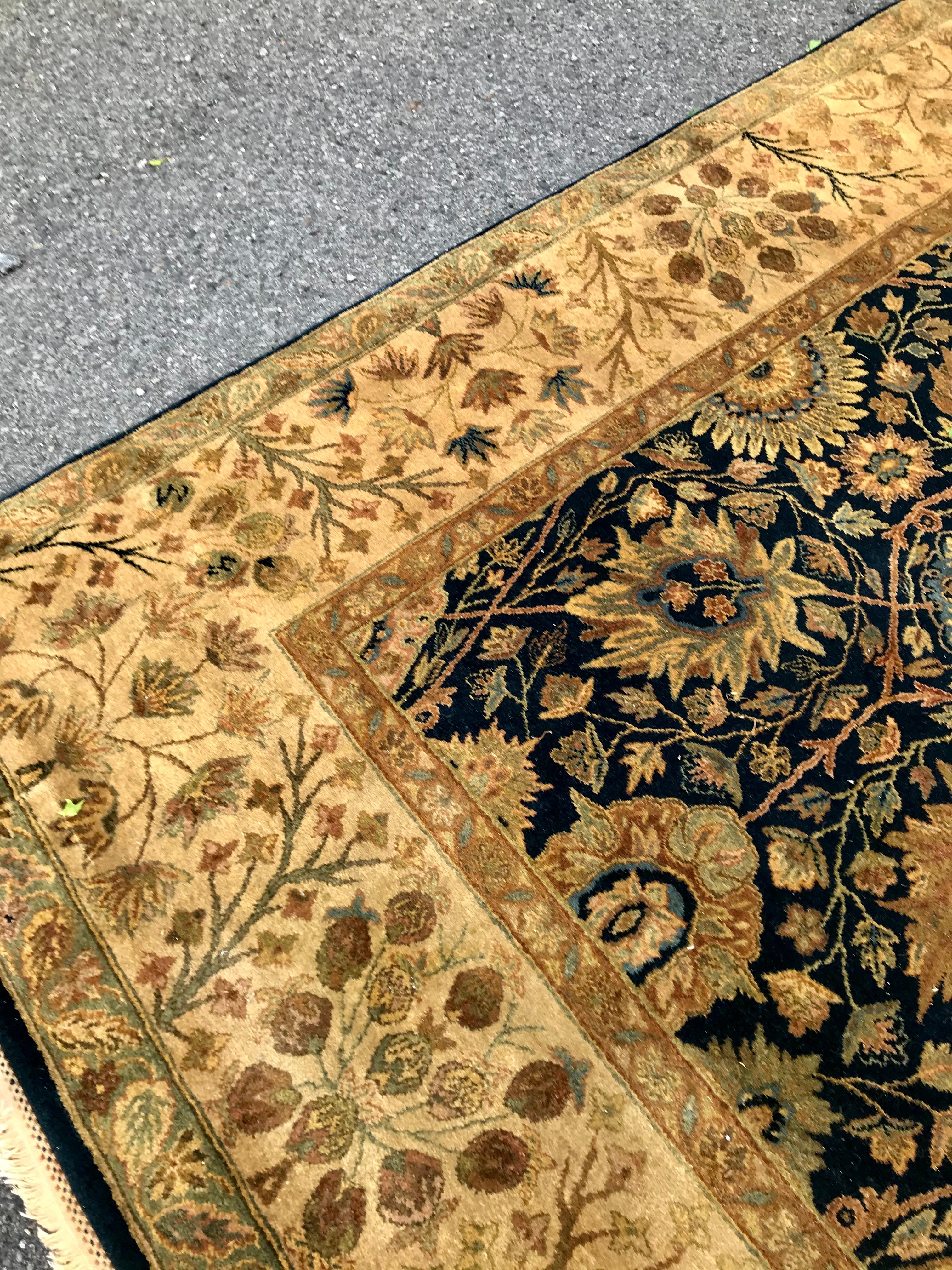 Tapis oriental noué à la main, fabriqué à Jaipur vers 1980     VENTE        VENTE en vente 2