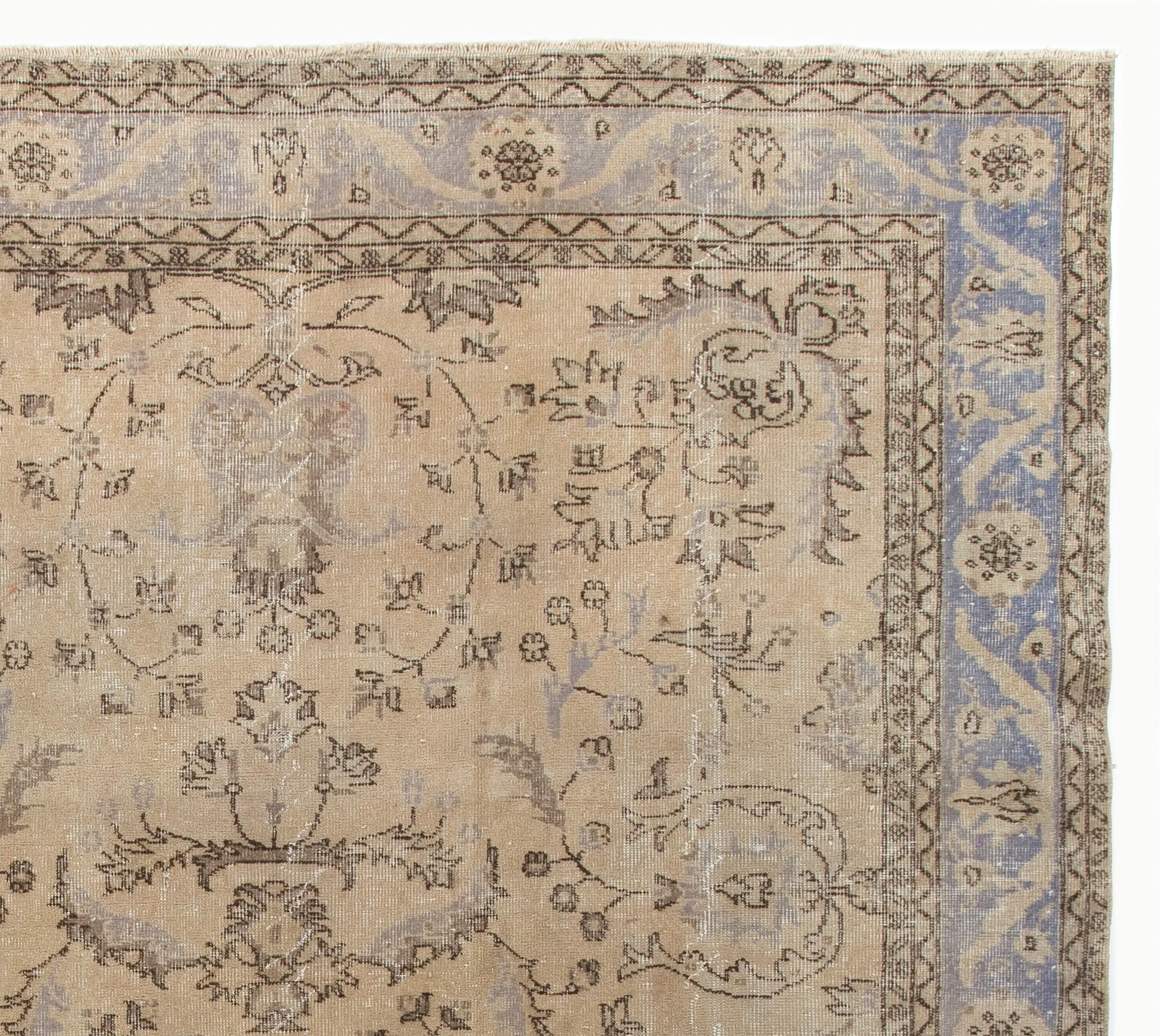 muted oushak rug
