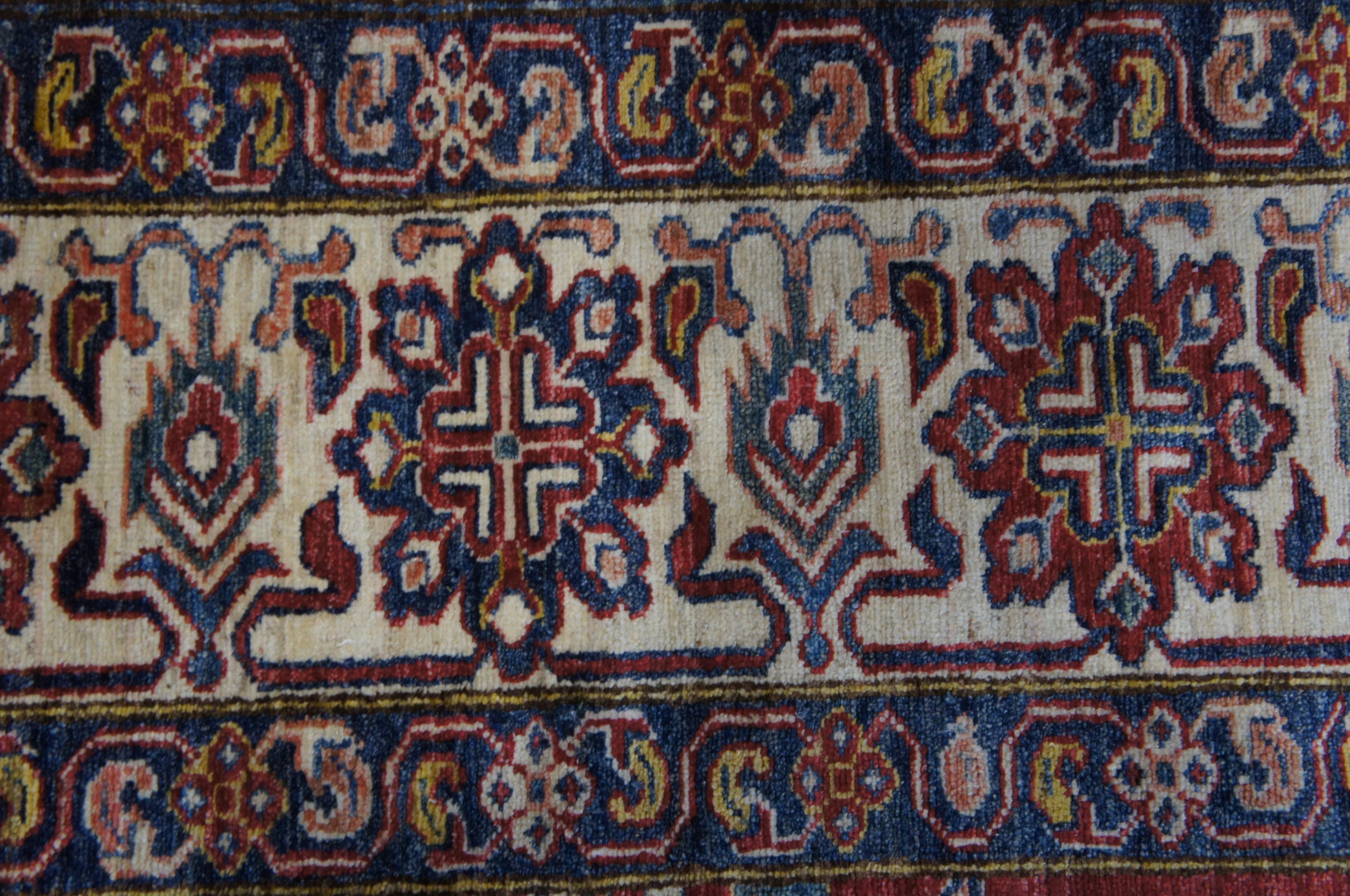 Vintage Hand Knotted Pakistani Pak-Persian Wool Area Rug Floral Carpet 8 x 12' For Sale 5