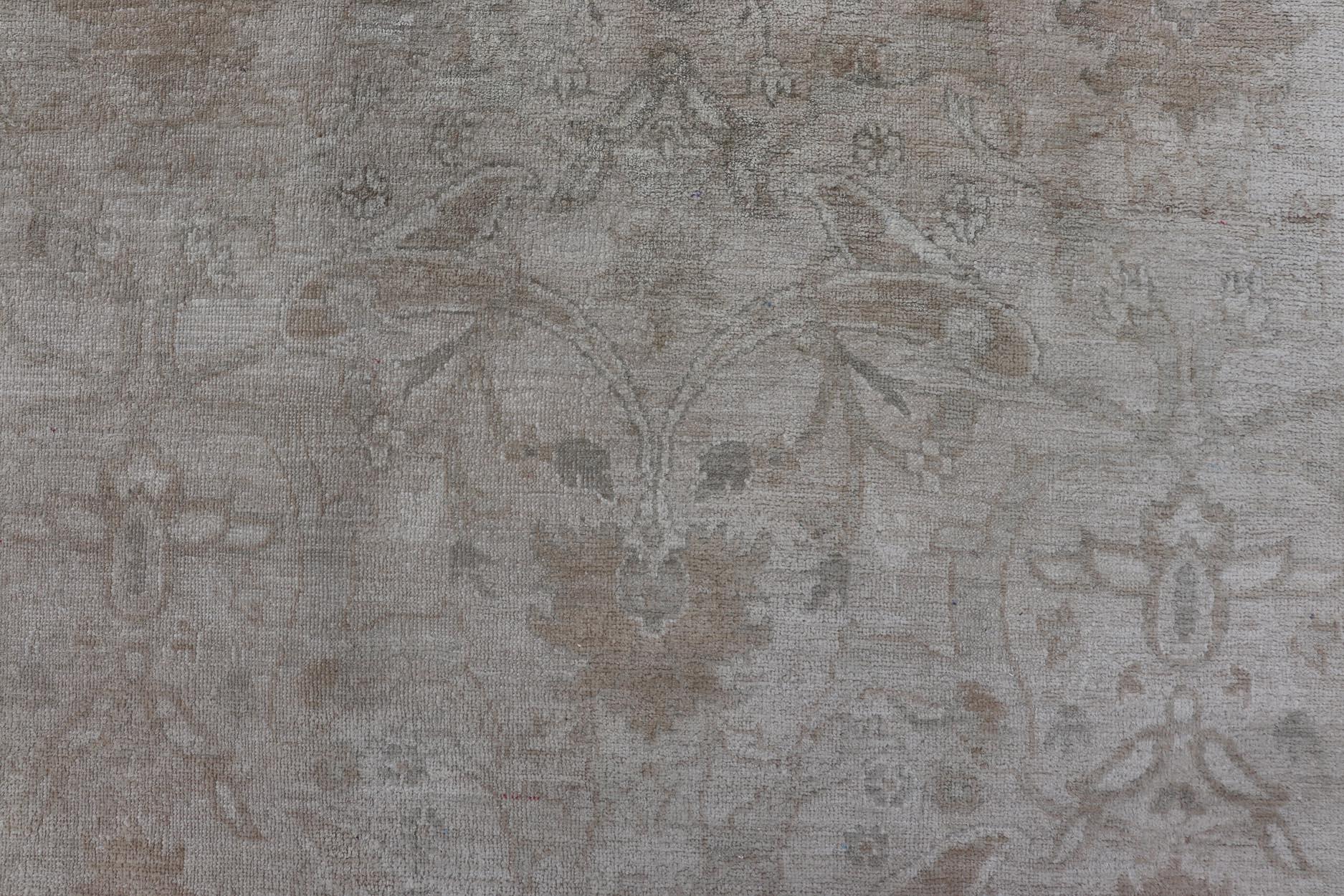 Tapis pakistanais Sultanabad vintage noué à la main à motif floral en laine 12' x 15'7 en vente 3