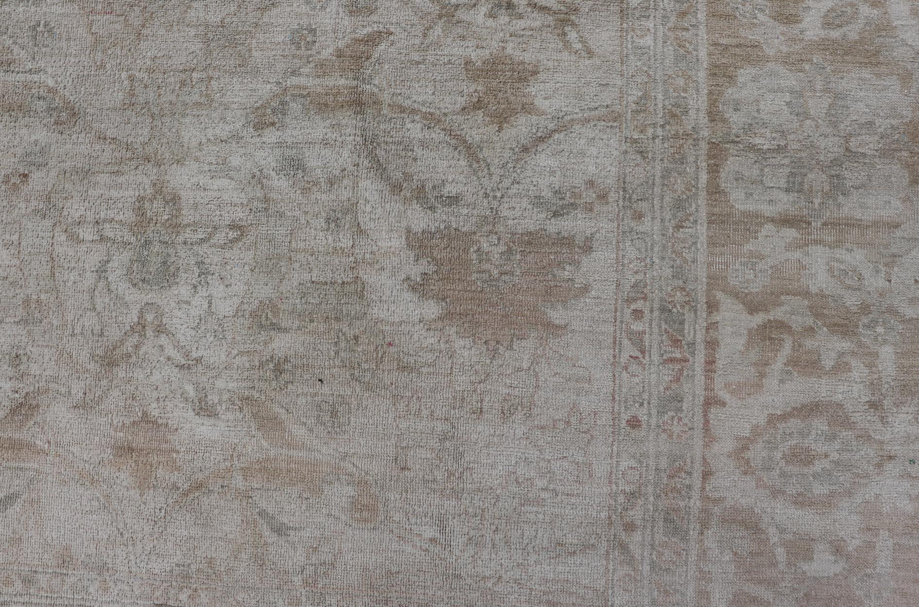 Tapis pakistanais Sultanabad vintage noué à la main à motif floral en laine 12' x 15'7 en vente 4