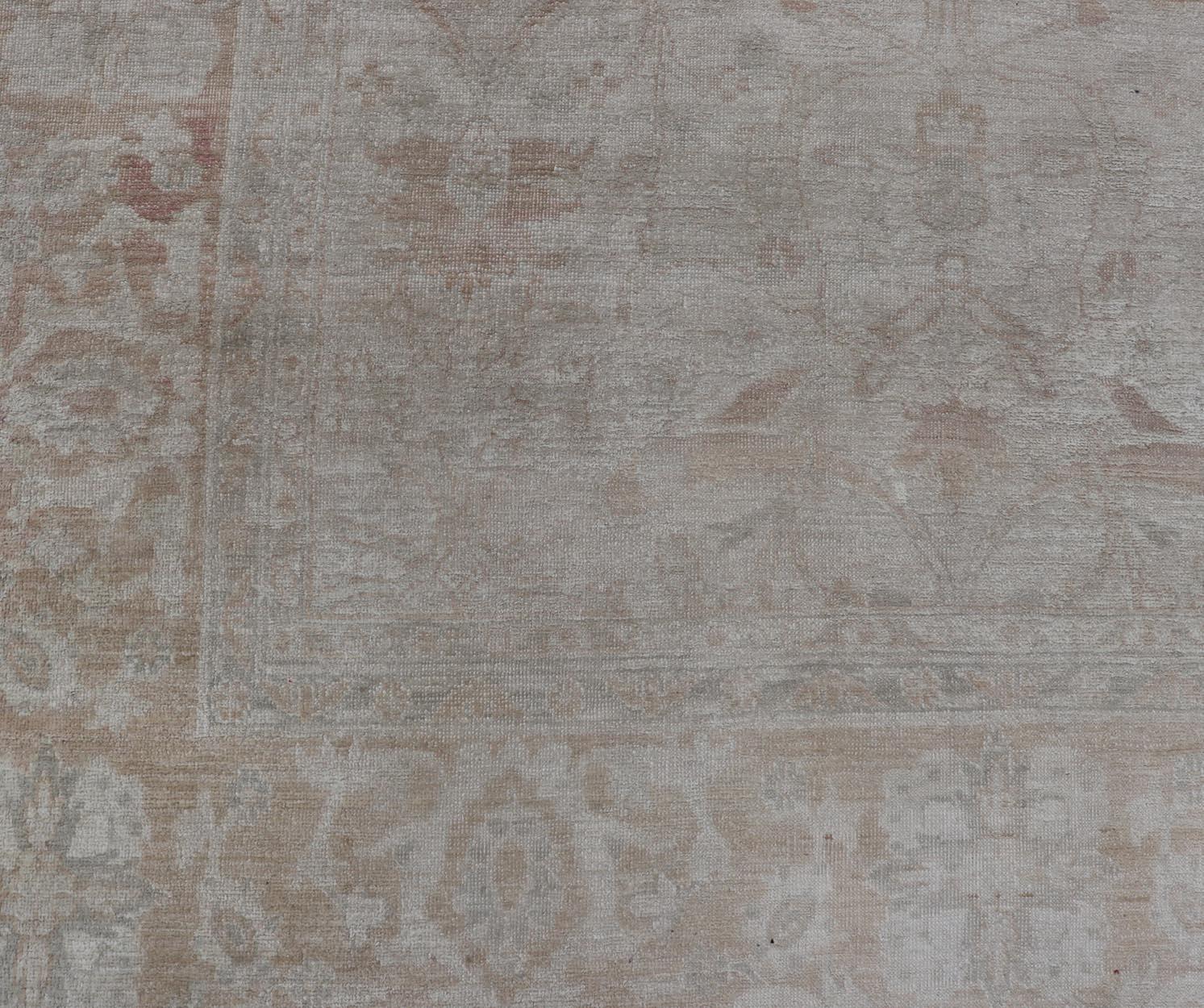 Tapis pakistanais Sultanabad vintage noué à la main à motif floral en laine 12' x 15'7 en vente 5