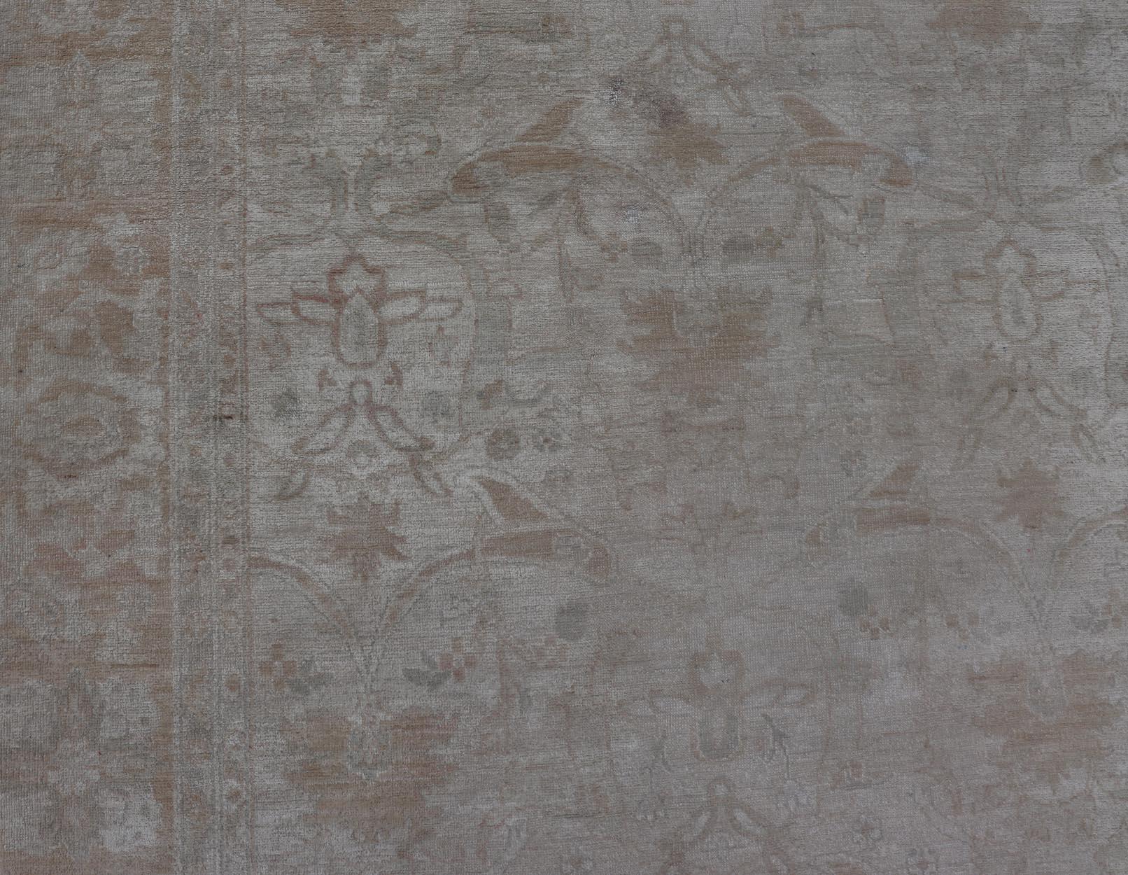 Tapis pakistanais Sultanabad vintage noué à la main à motif floral en laine 12' x 15'7 en vente 6