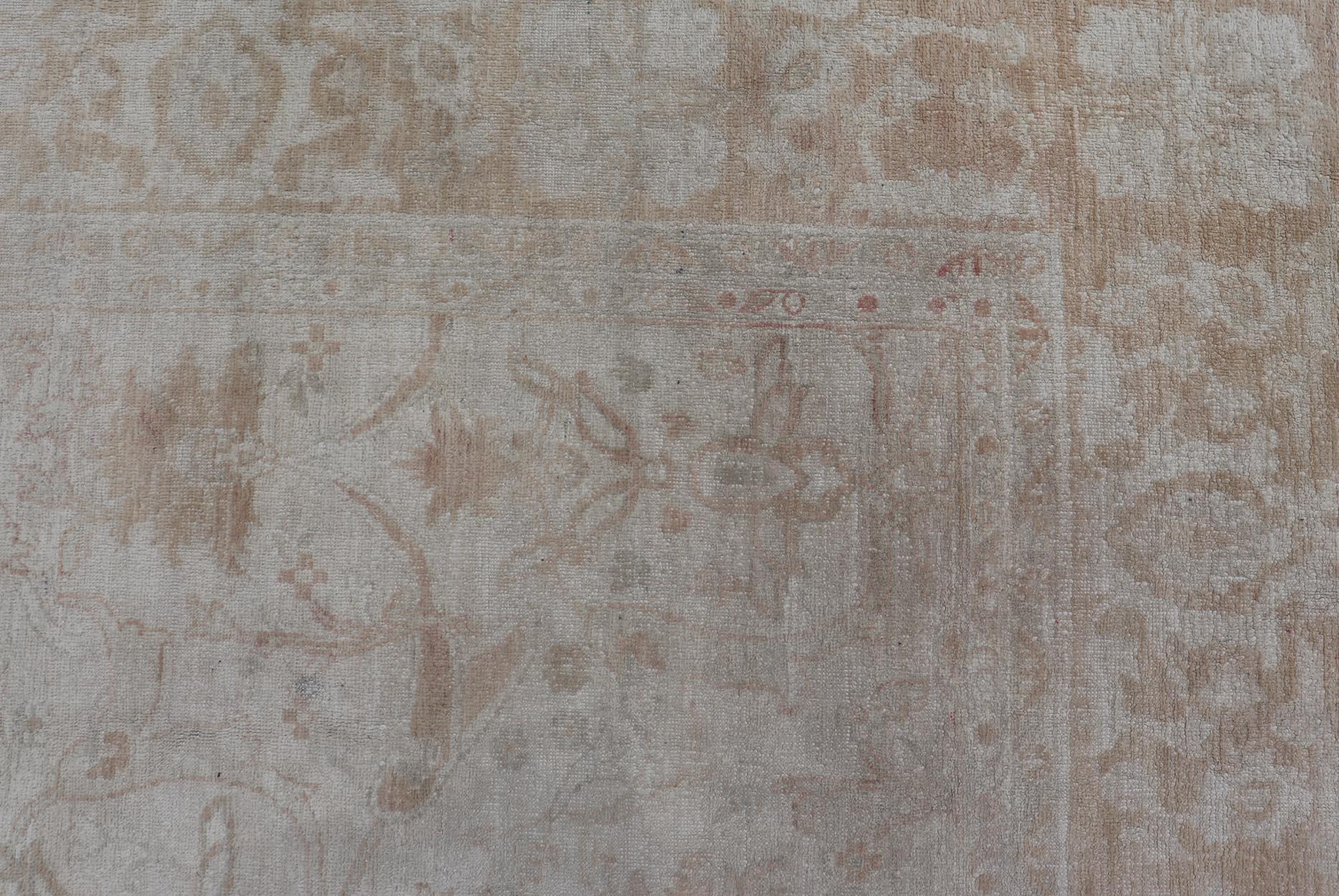 Tapis pakistanais Sultanabad vintage noué à la main à motif floral en laine 12' x 15'7 en vente 8