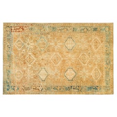 Vintage Hand-Knotted Persian Heriz Oriental Carpet