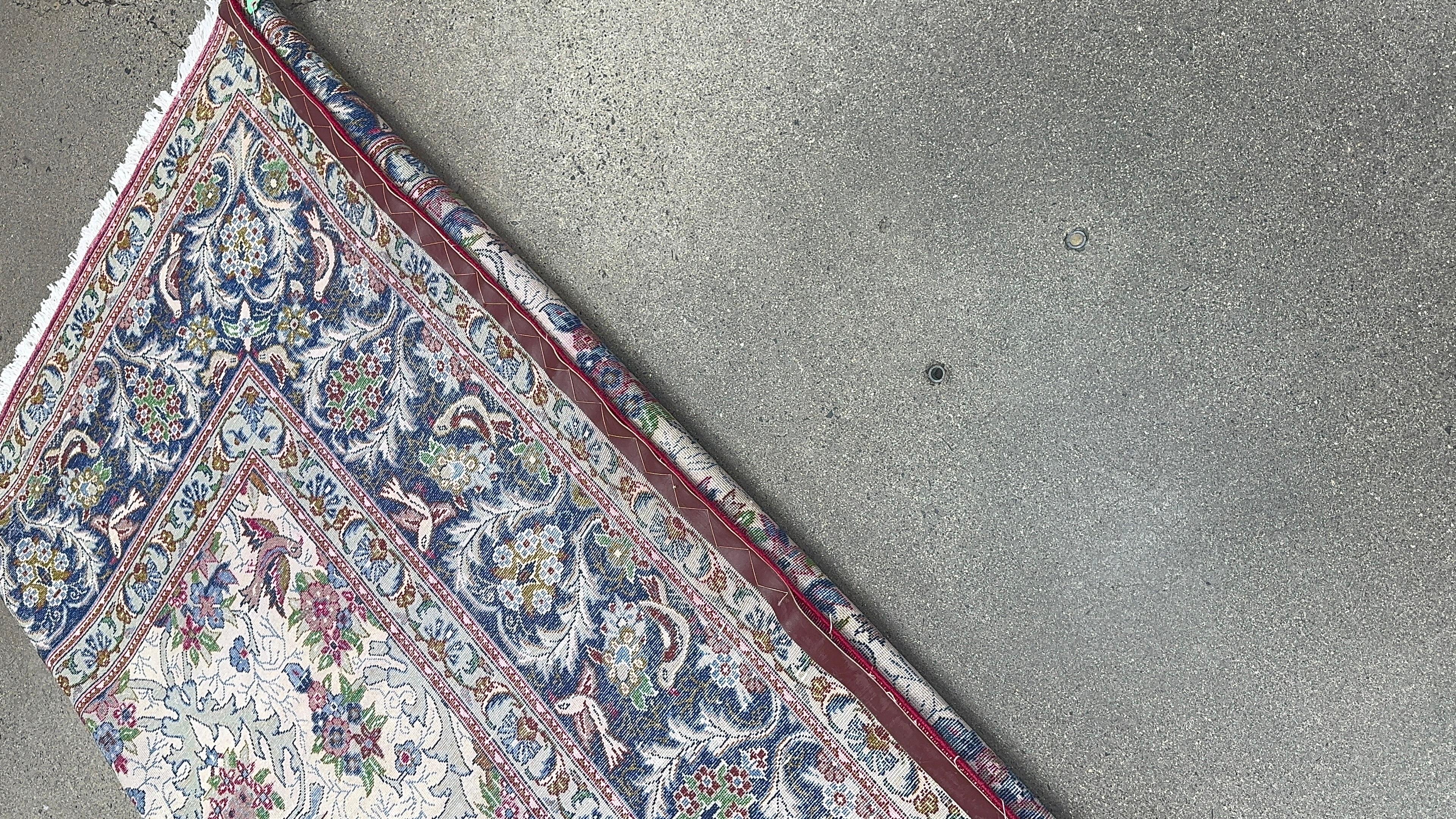 Fine Antique Hand-Knotted Persian Isfahan Room-Sized Rug — 11' x 15'9 For Sale 7