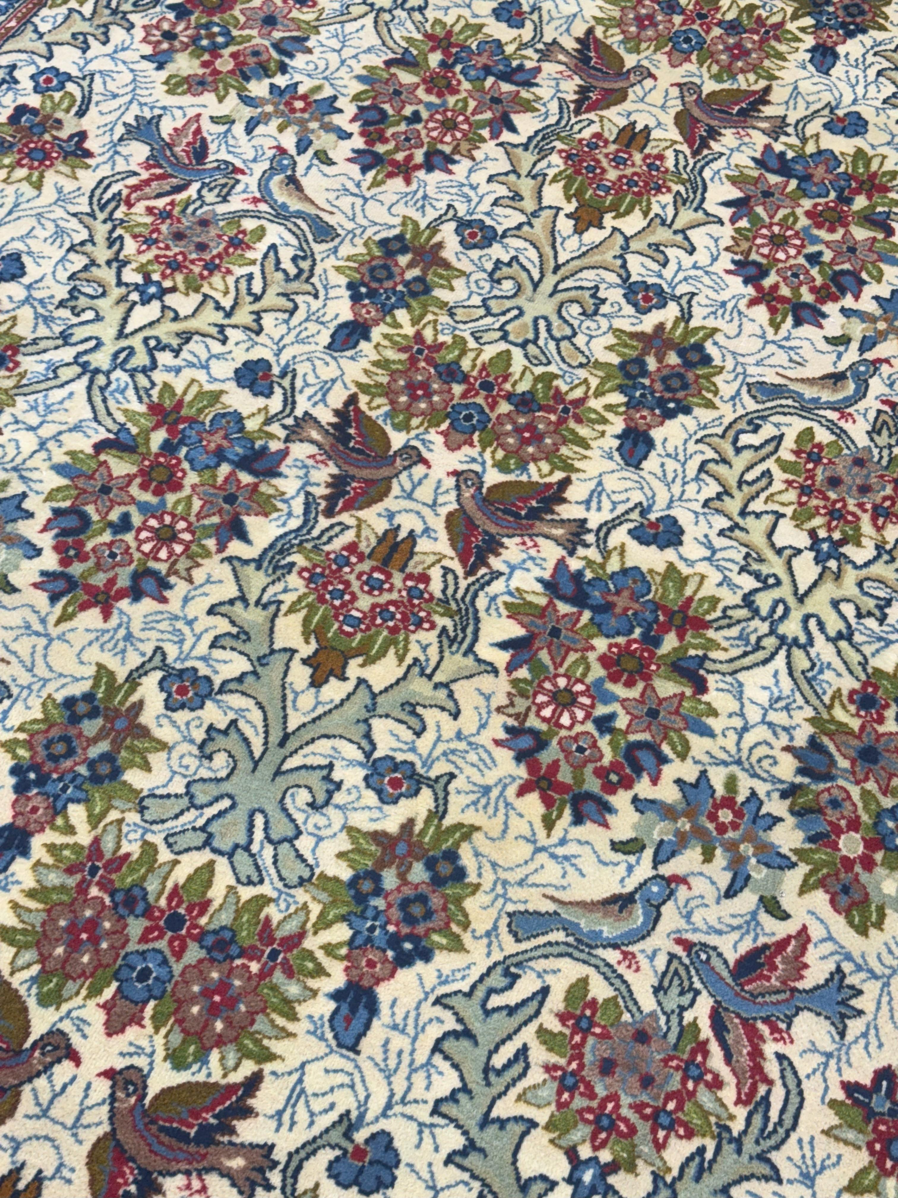 Fine Antique Hand-Knotted Persian Isfahan Room-Sized Rug — 11' x 15'9 For Sale 1