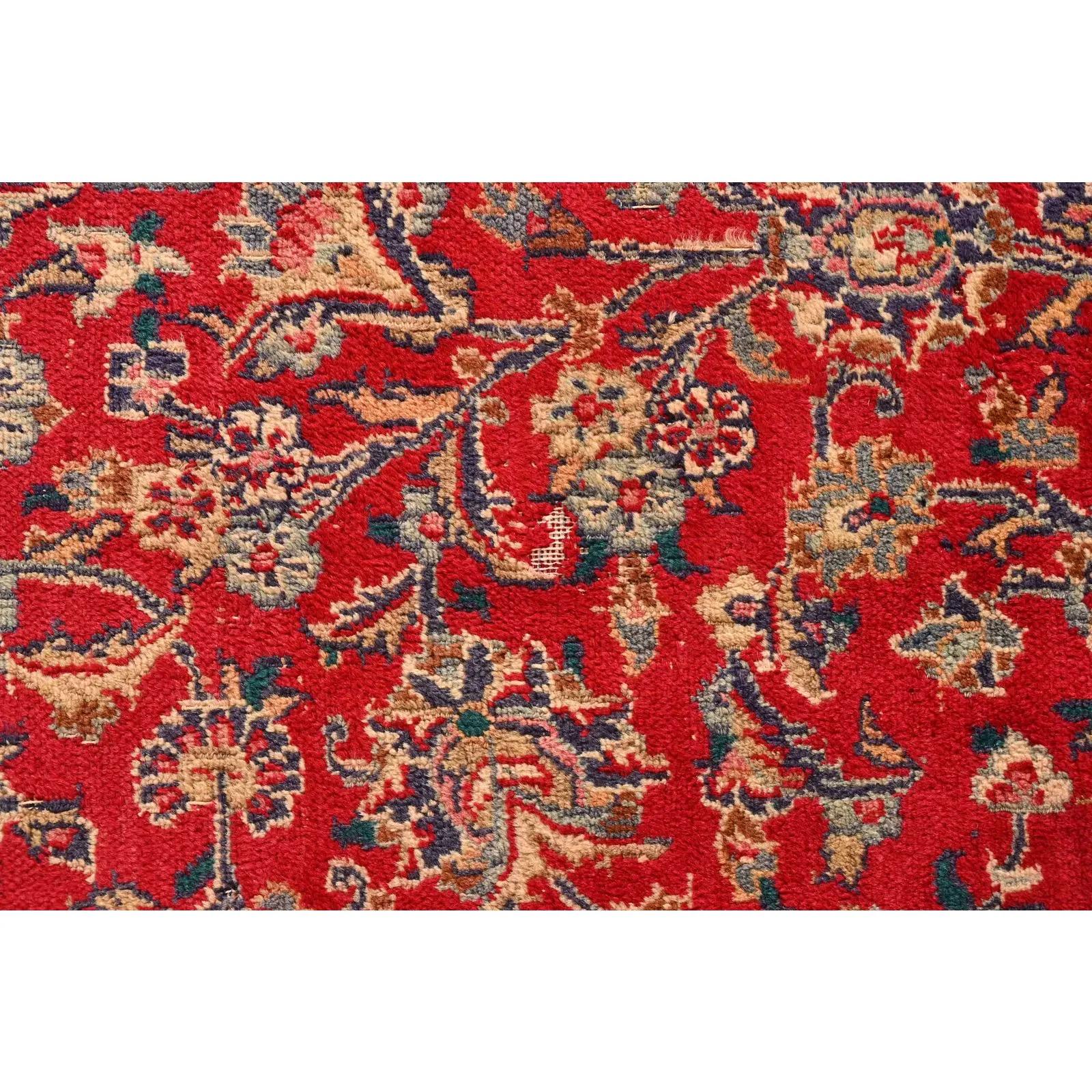 Vintage Rugs persiano Kashan annodato a mano in vendita 5