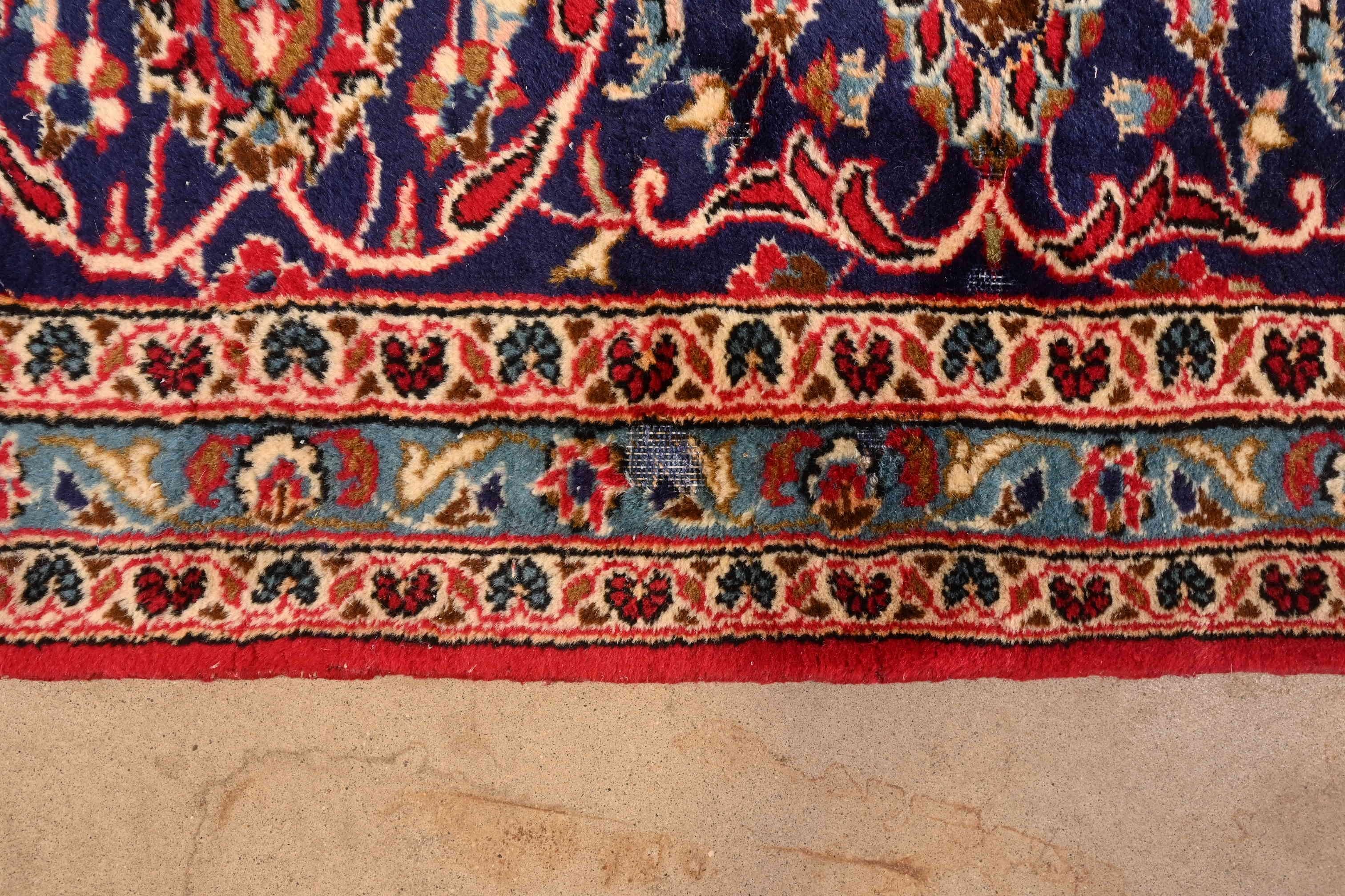 Lana Vintage Rugs persiano Kashan annodato a mano in vendita