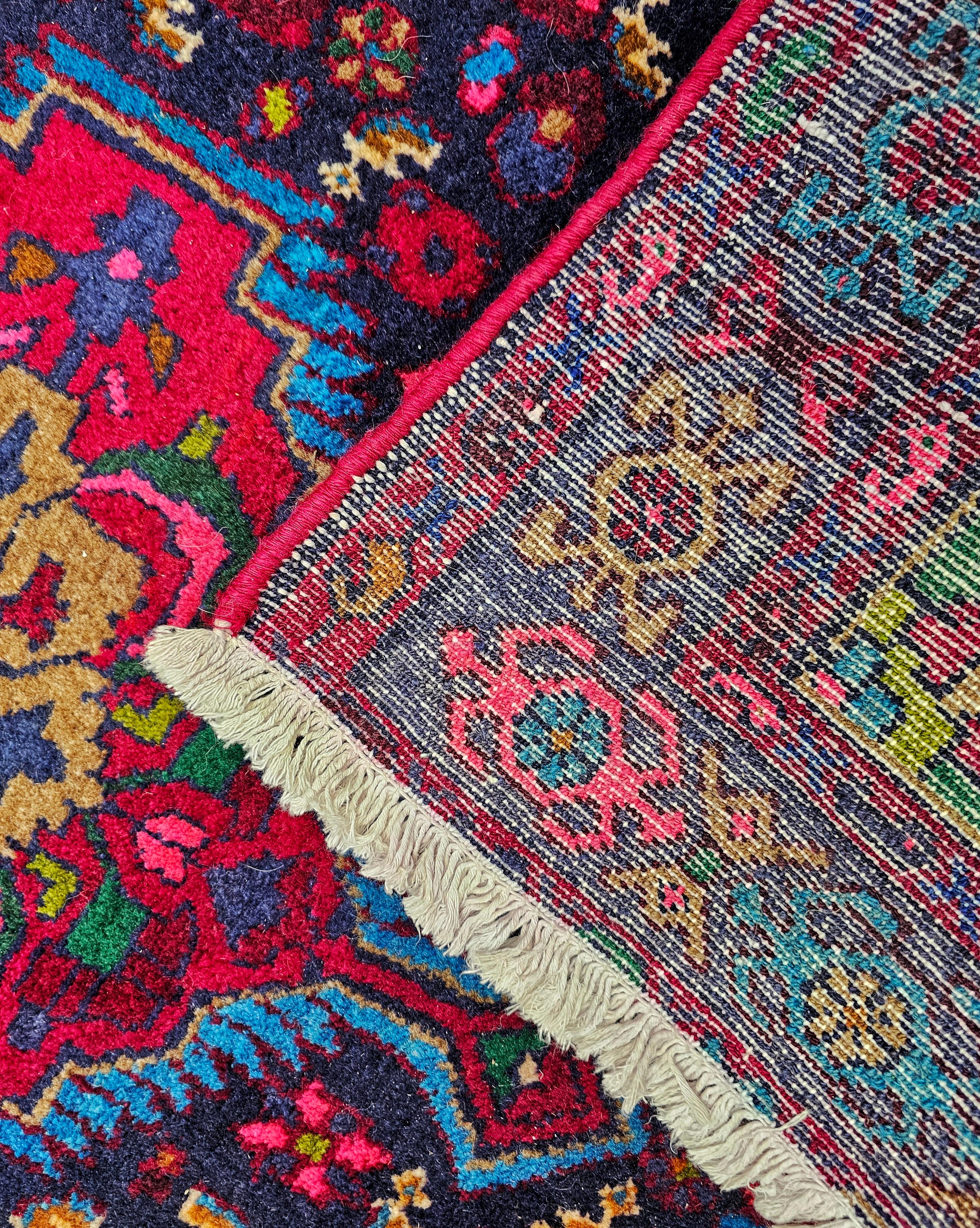 Handgeknüpfter persischer Vintage-Läufer in leuchtenden Farben, Iran, 1970er Jahre im Angebot 2
