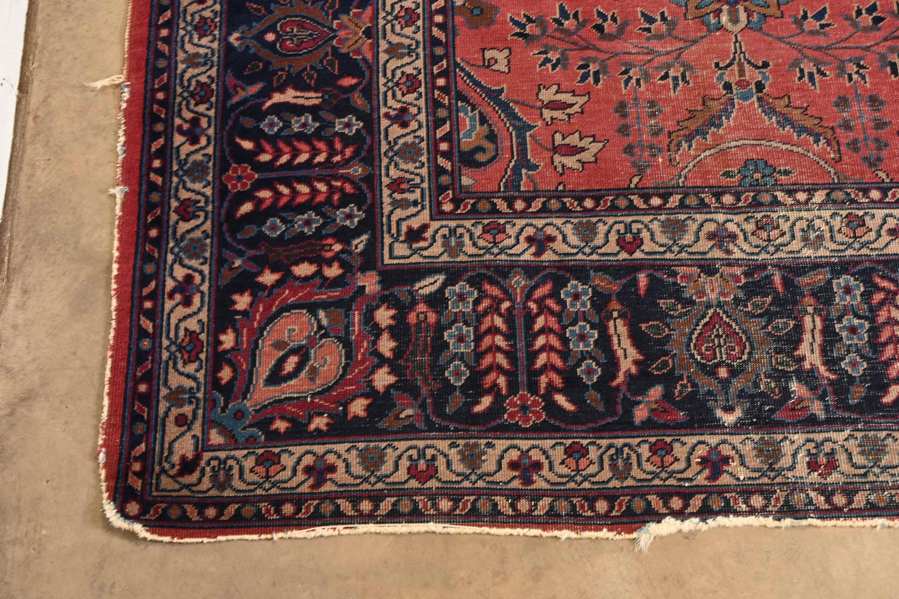 Handgeknüpfter persischer Sarouk-Teppich in Palastgröße, Vintage, ca. 1940er Jahre im Angebot 3