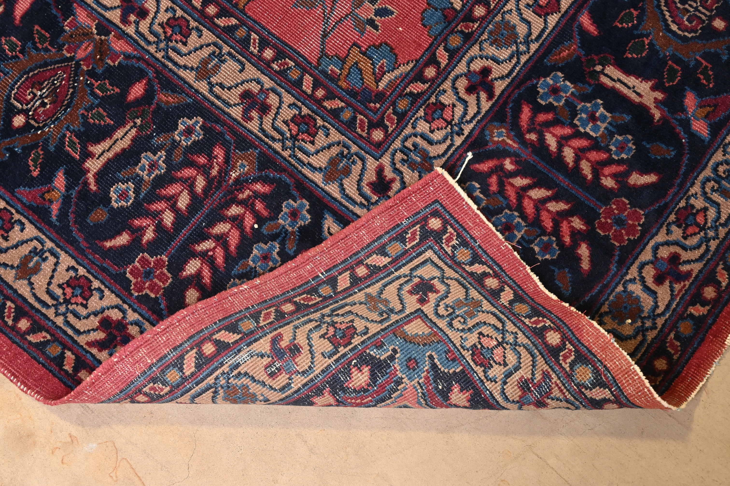 Vintage Hand-Knotted Persian Sarouk Palace Size Rug, Circa 1940s For Sale 5