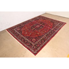Vintage Hand-Knotted Persian Tabriz Large Room Size Rug