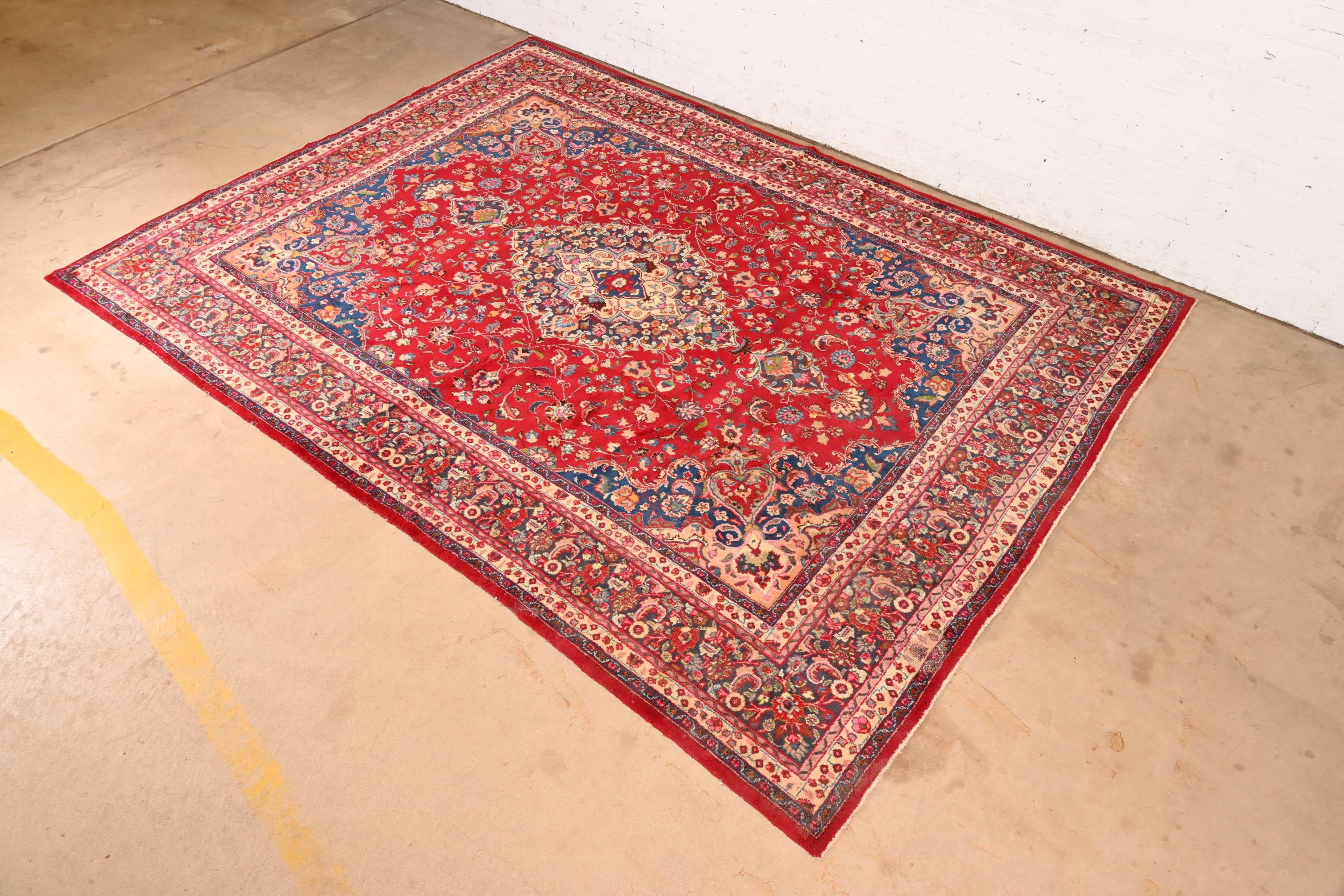 Sconosciuto Tappeto vintage Tabriz persiano annodato a mano di grandi dimensioni per la stanza in vendita