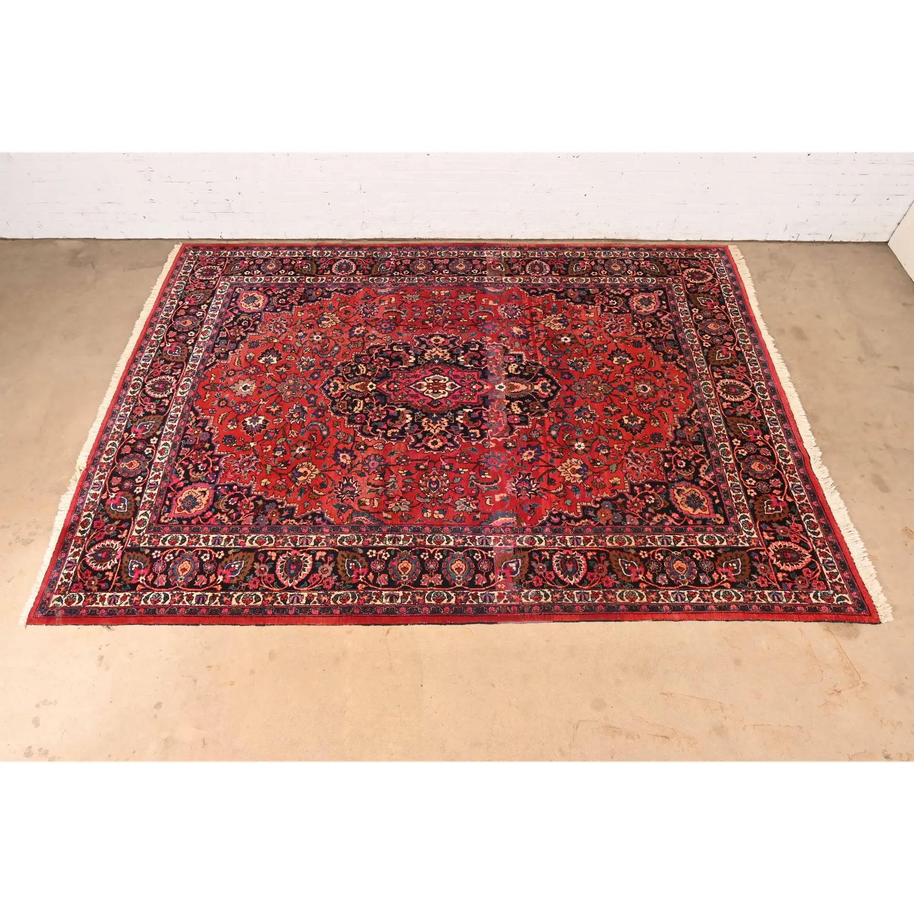 Sconosciuto Tappeto vintage Tabriz persiano annodato a mano di grandi dimensioni per la stanza in vendita