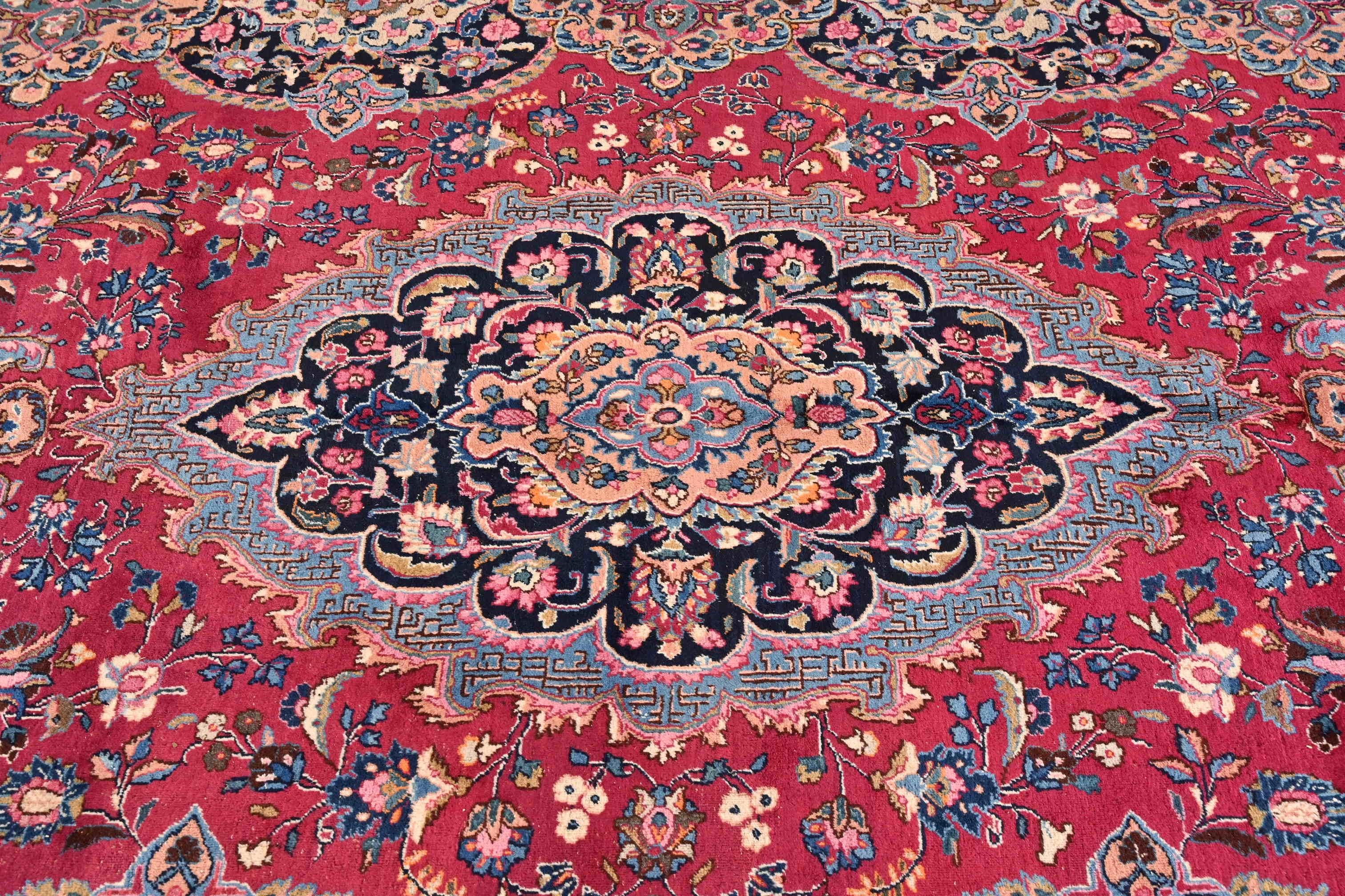 20th Century Vintage Hand-Knotted Persian Tabriz Large Room Size Rug For Sale