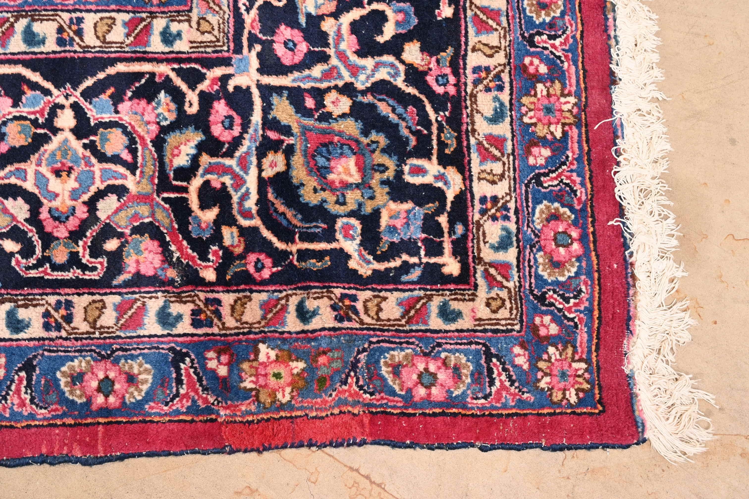 Vintage Hand-Knotted Persian Tabriz Large Room Size Rug For Sale 1